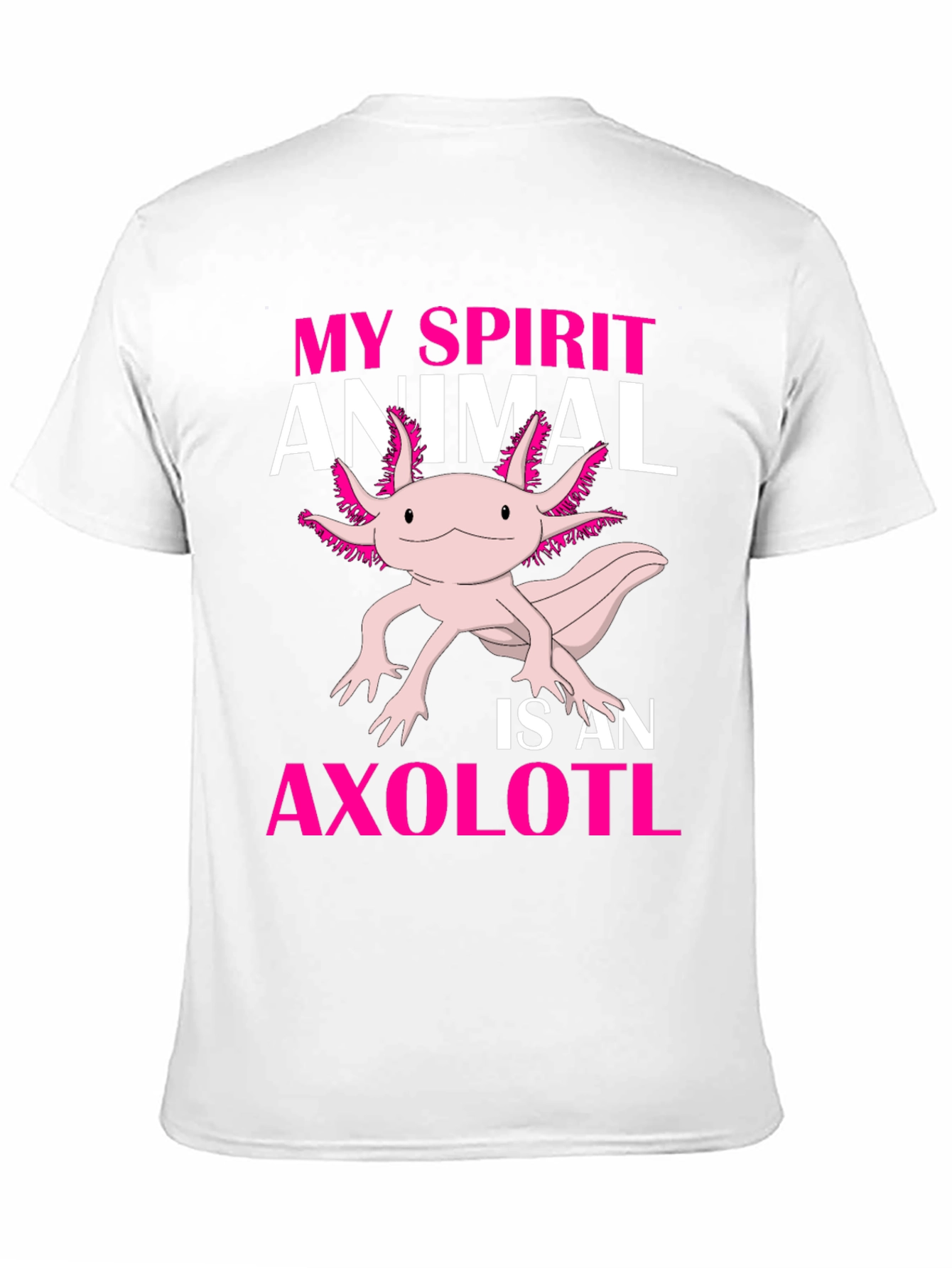 Black Axolotl Spirit Animal Graphic Tee - Black view 11