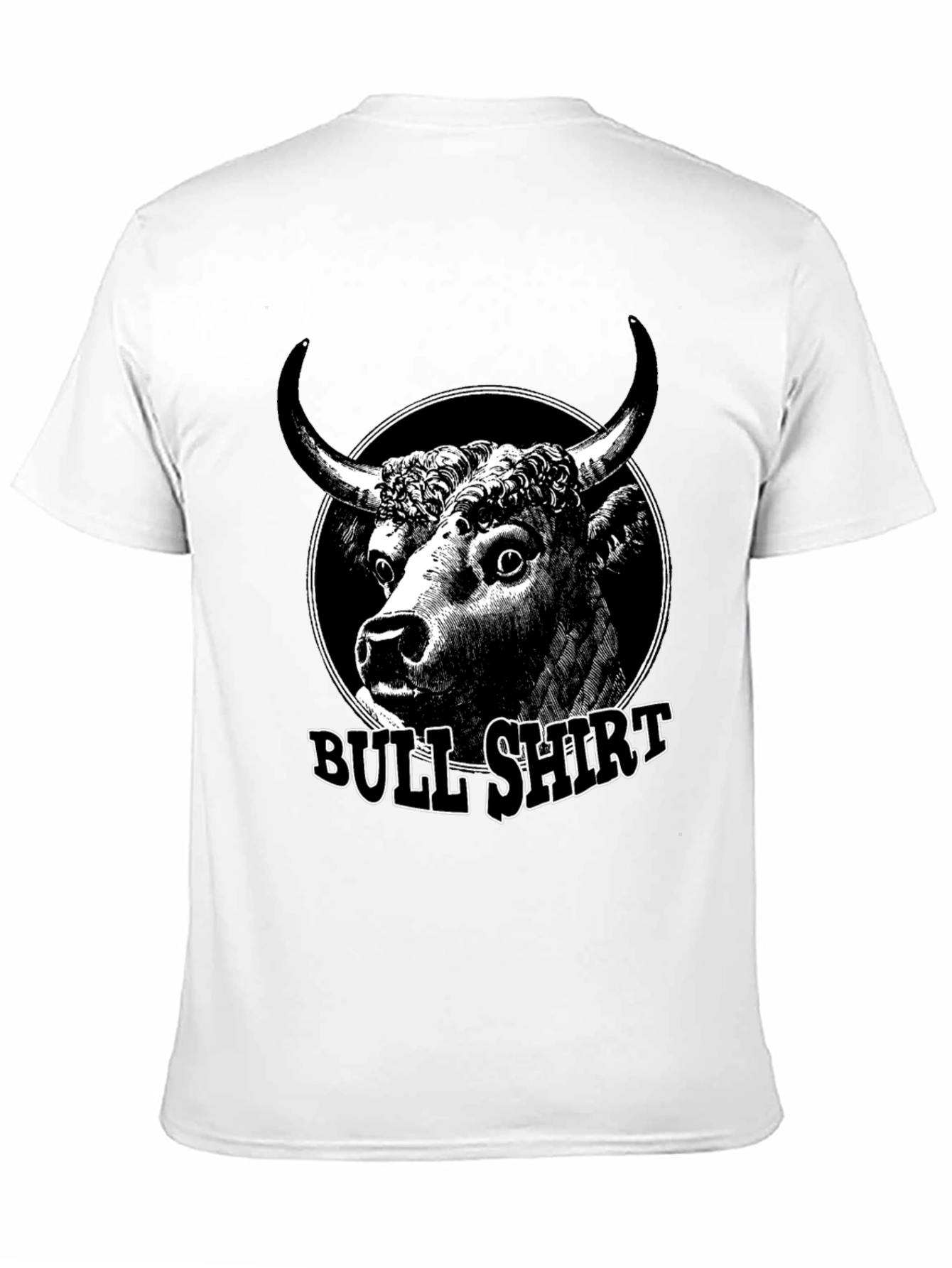 Black Bull Shirt Graphic Tee - Mens Black Cotton T-Shirt view 11