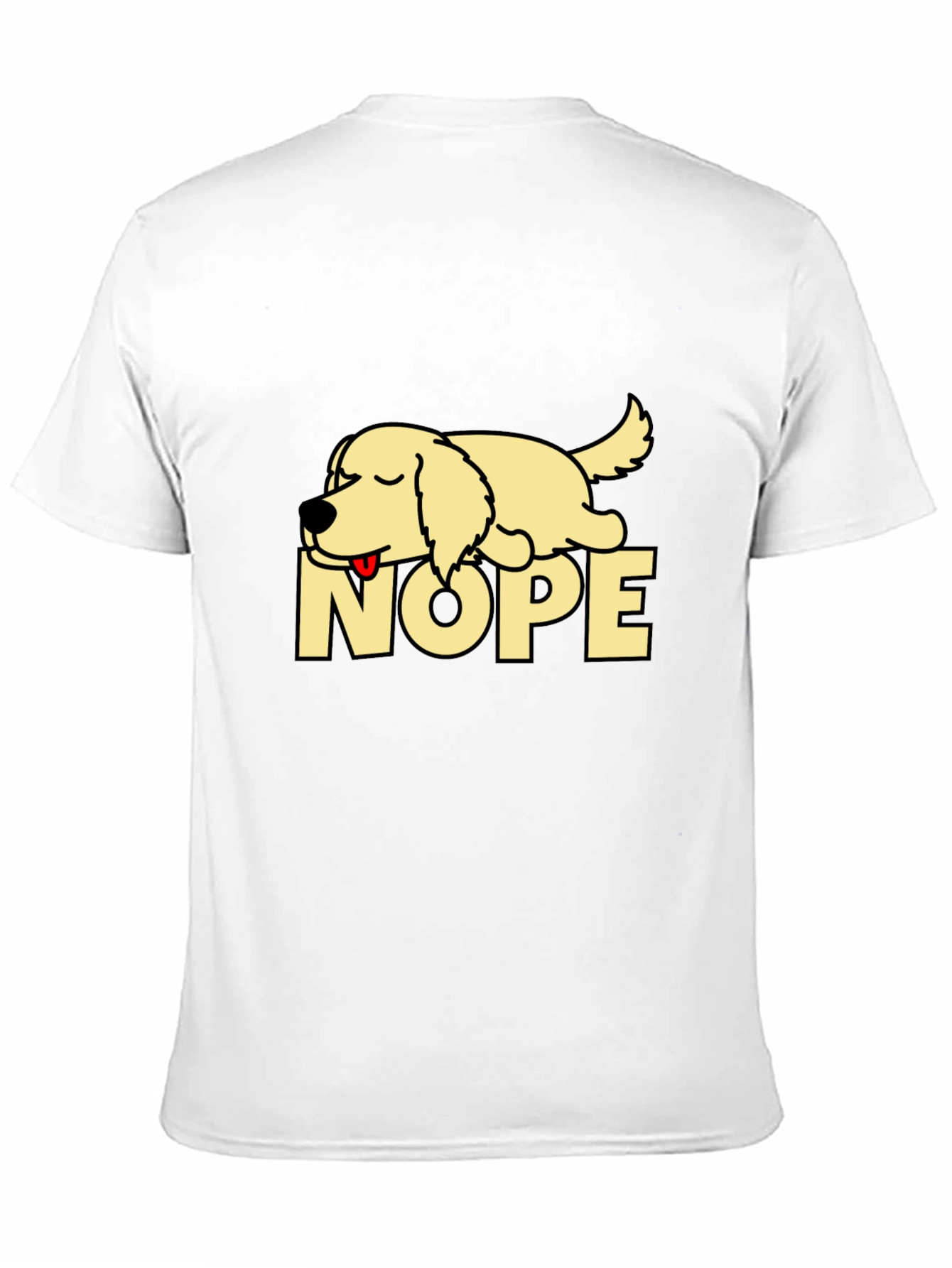 Black Nope Lazy Dog Graphic T-Shirt - Relaxed Fit view 11