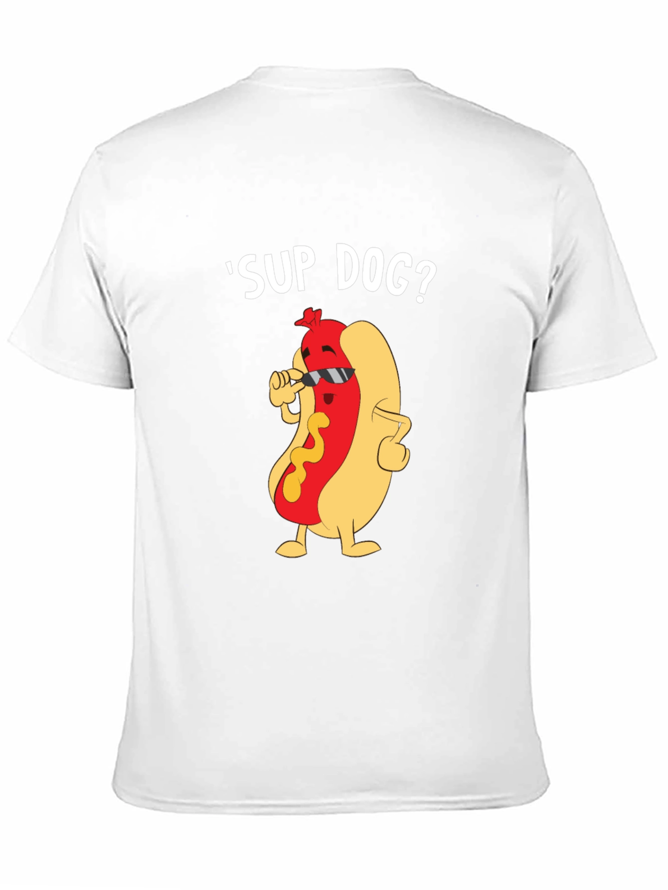 Black Cool Hot Dog Graphic Tee - Funny Pun T-Shirt view 11