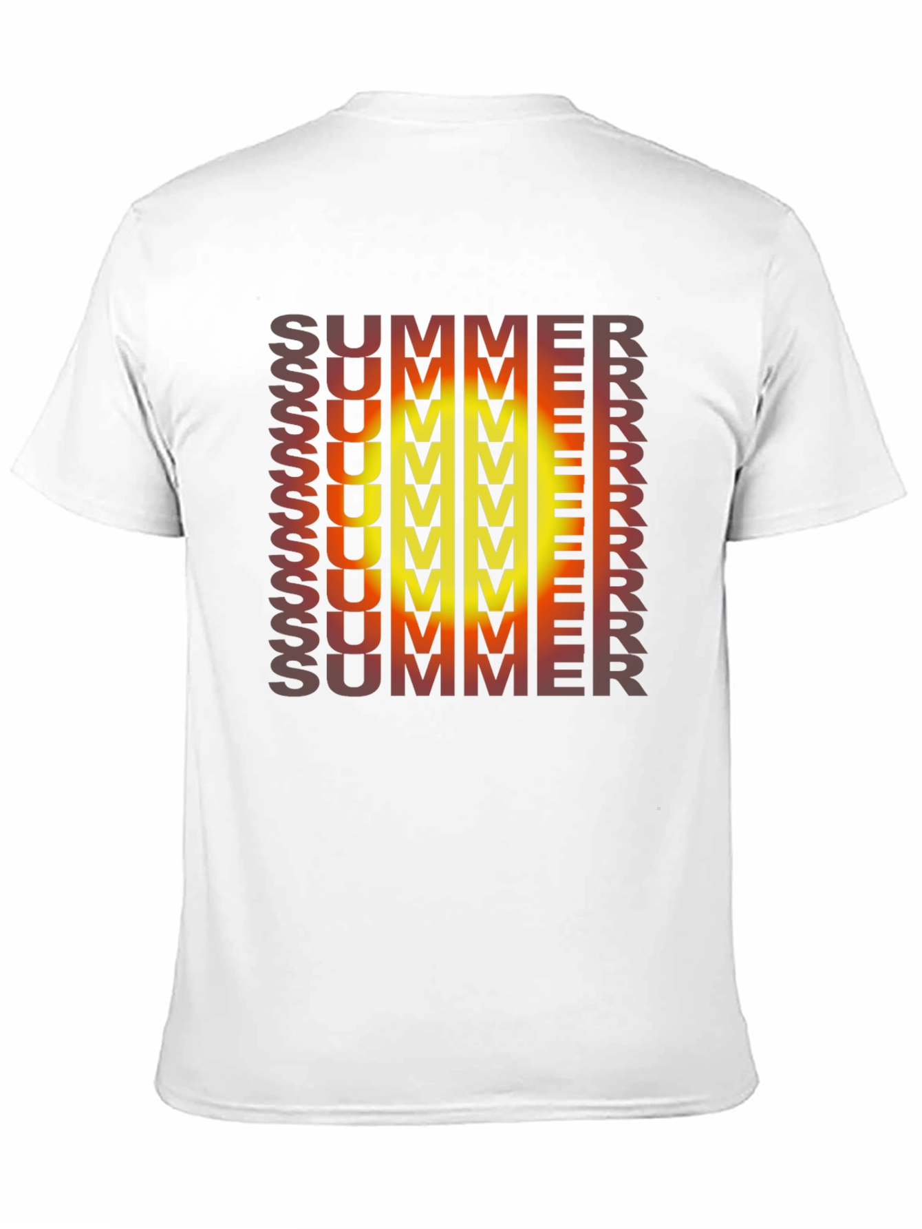 Black Summer Gradient Graphic Tee view 11