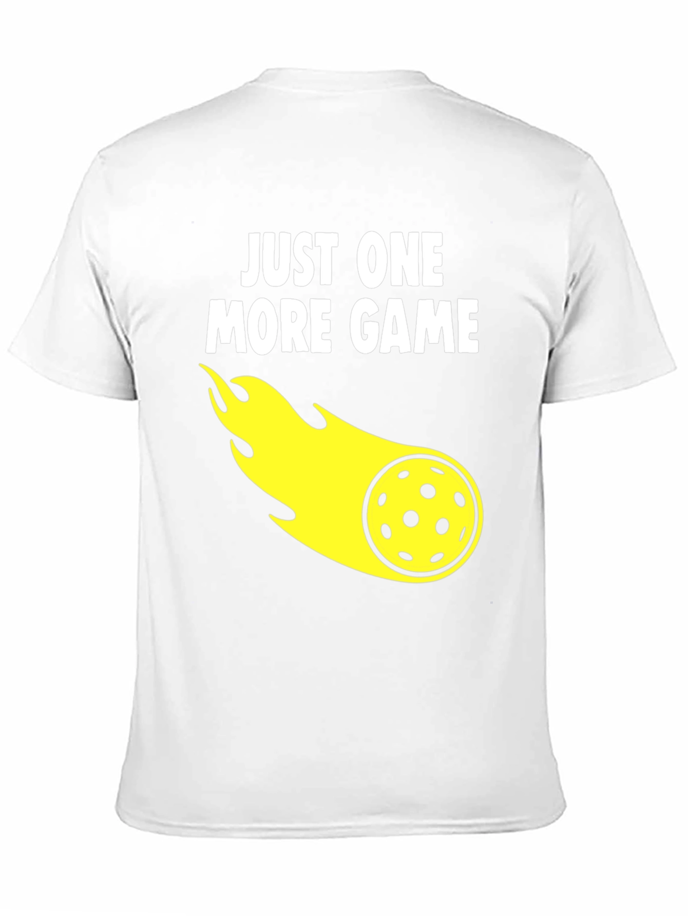 Black Just One More Game Pickleball T-Shirt view 11