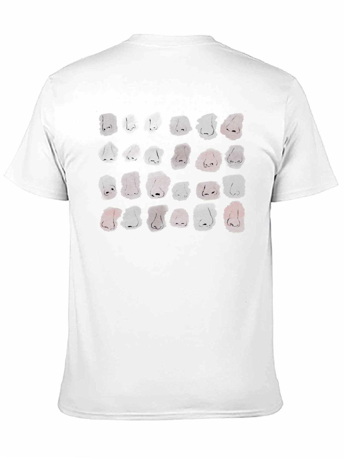 Black Nose Print Graphic Black T-Shirt view 11