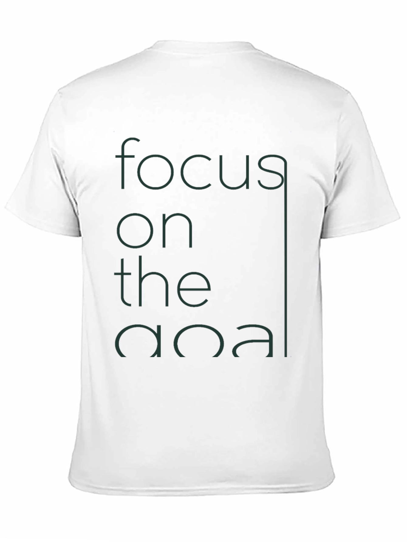 Black Focus on the Goal Graphic T-Shirt view 11