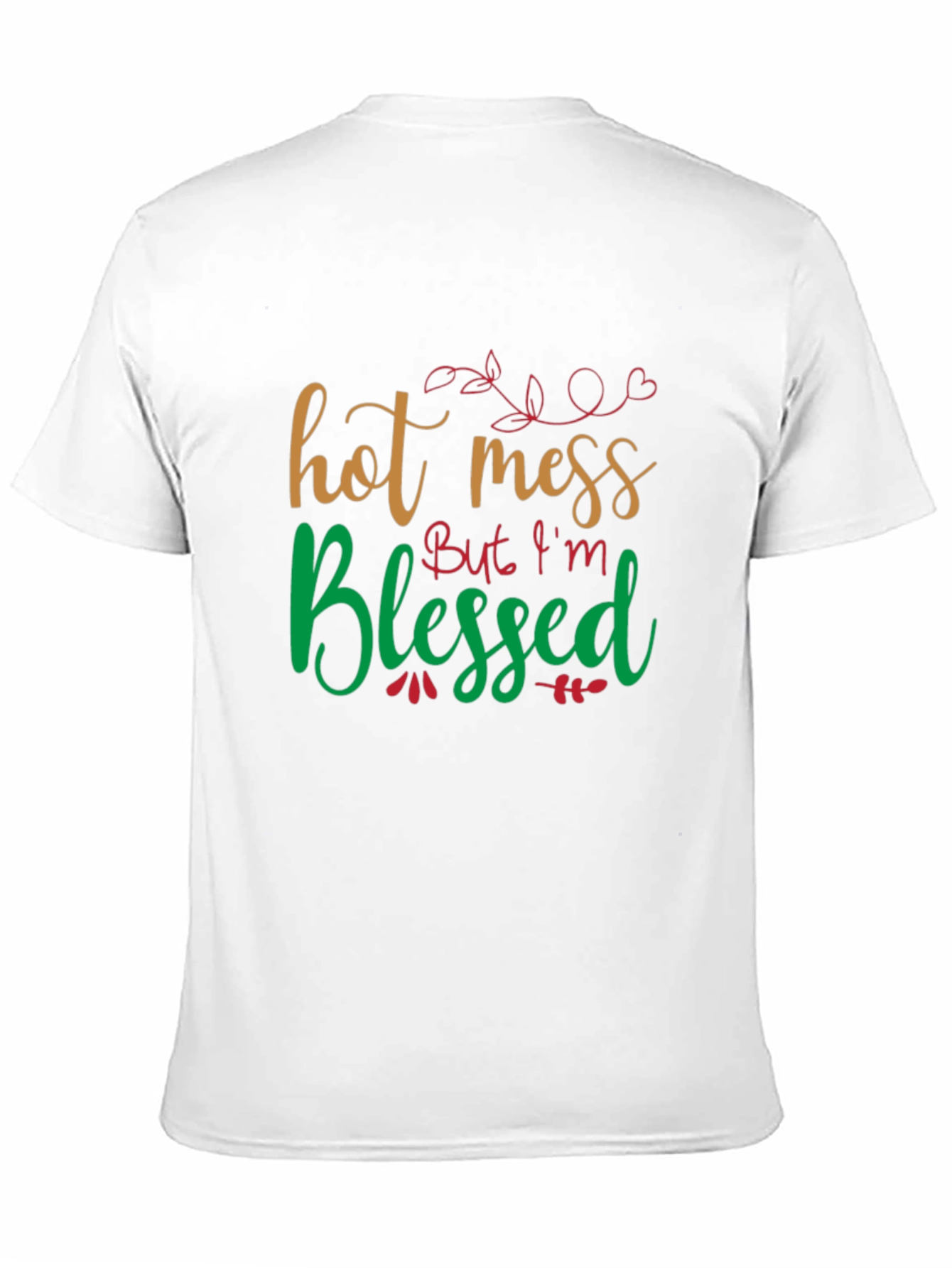 Black Hot Mess But I'm Blessed T-Shirt view 11
