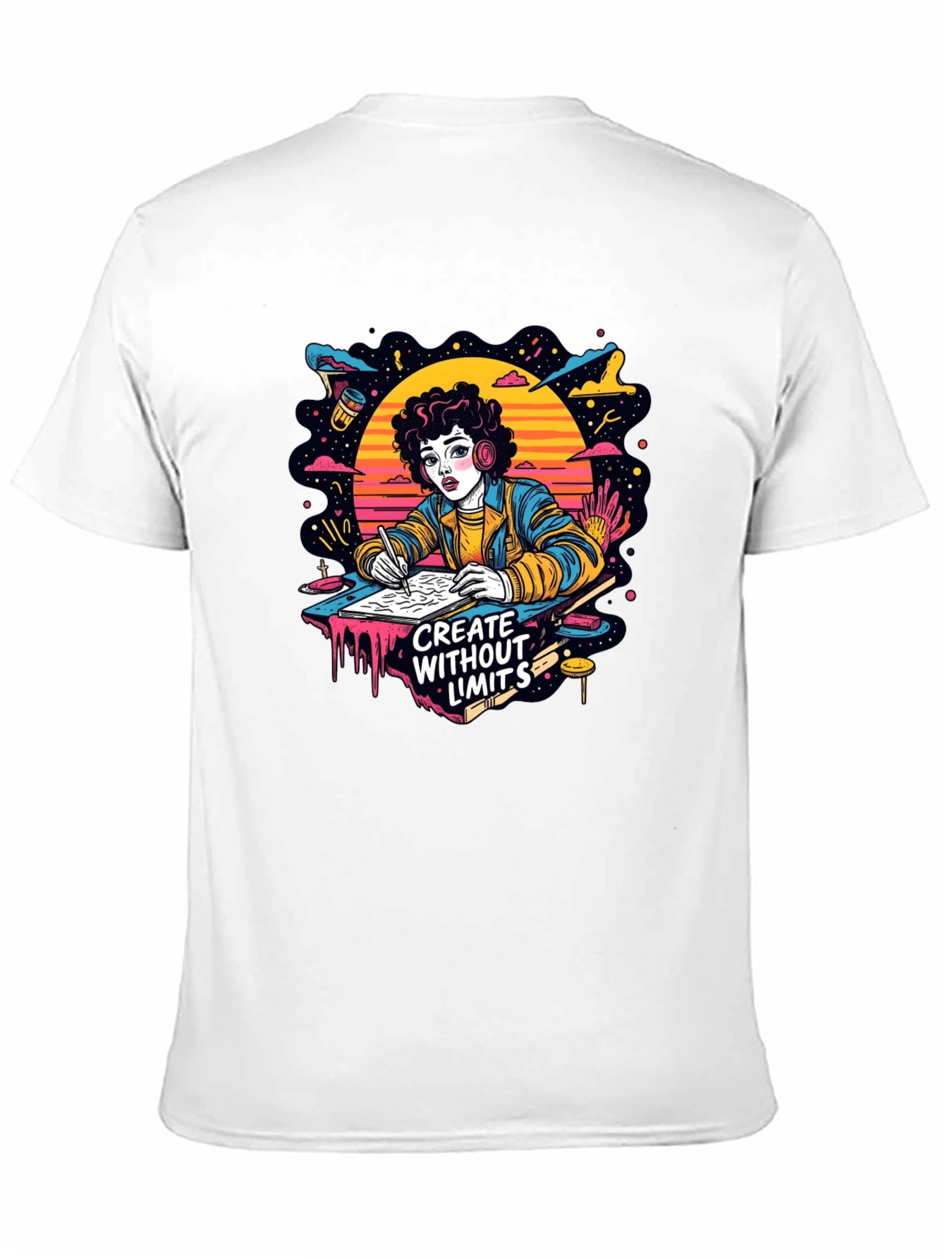 Black Creative Spirit Graphic T-Shirt - Unisex view 11