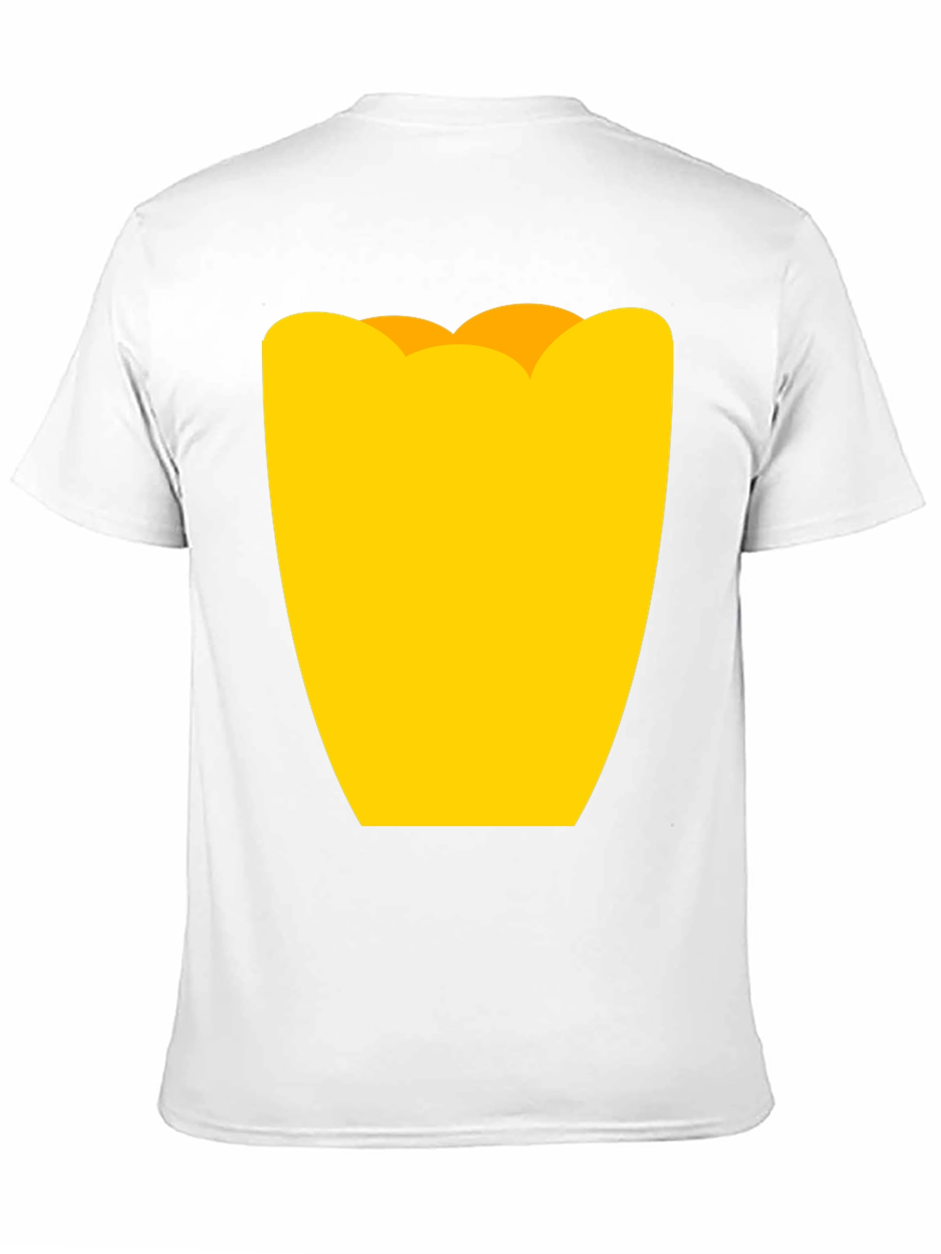 Black Mens Black Graphic Tee - Yellow Tulip Design view 11