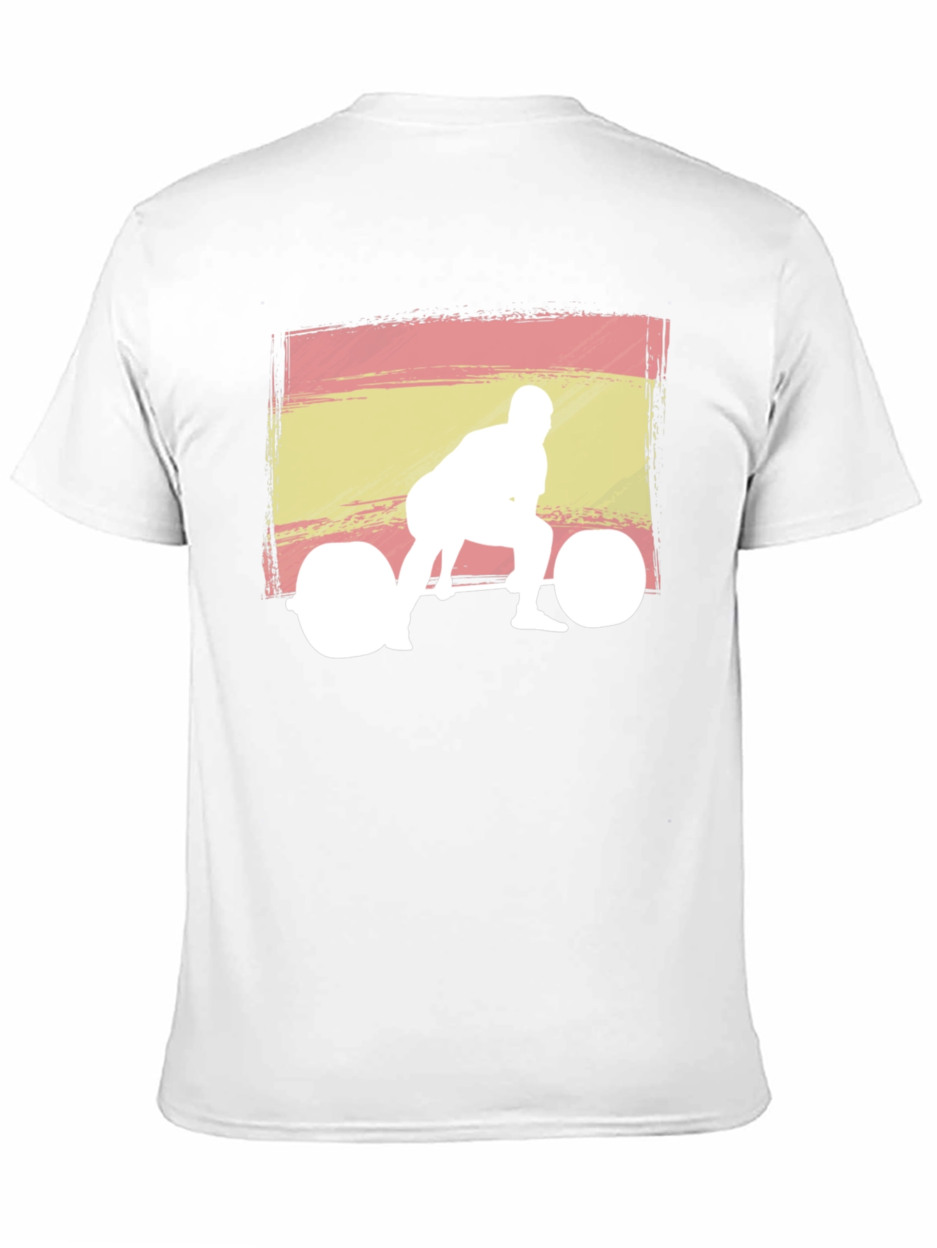Black Spanish Flag Weightlifter Graphic Tee view 11