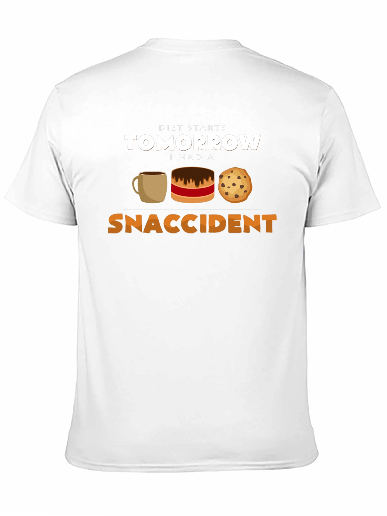 Black Diet Starts Tomorrow Snack Accident T-Shirt view 11