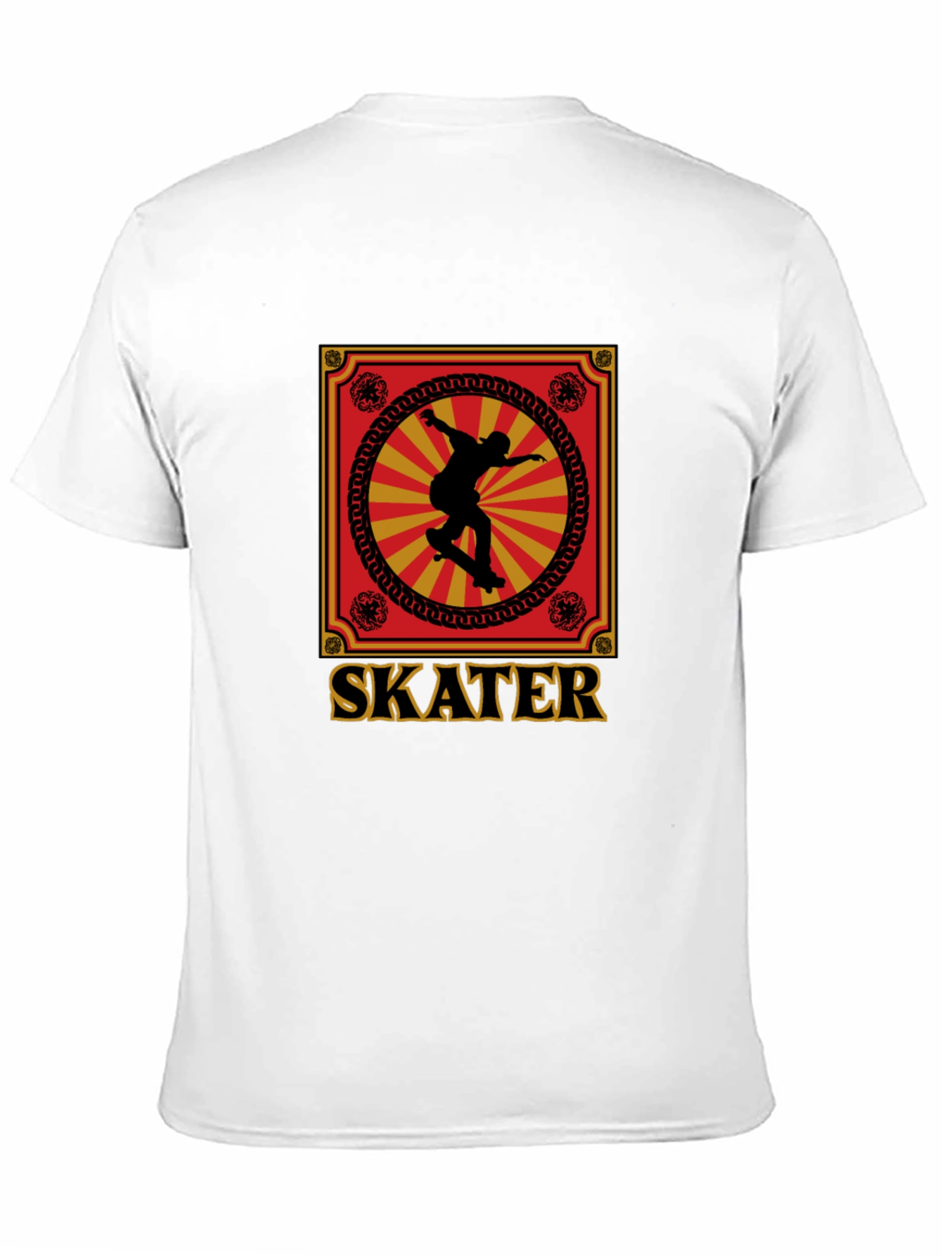 Black Skater Graphic Tee - Retro Design, Soft Cotton view 11