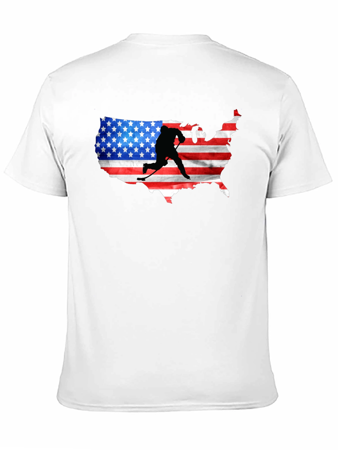 Black USA Hockey Silhouette Tee view 11