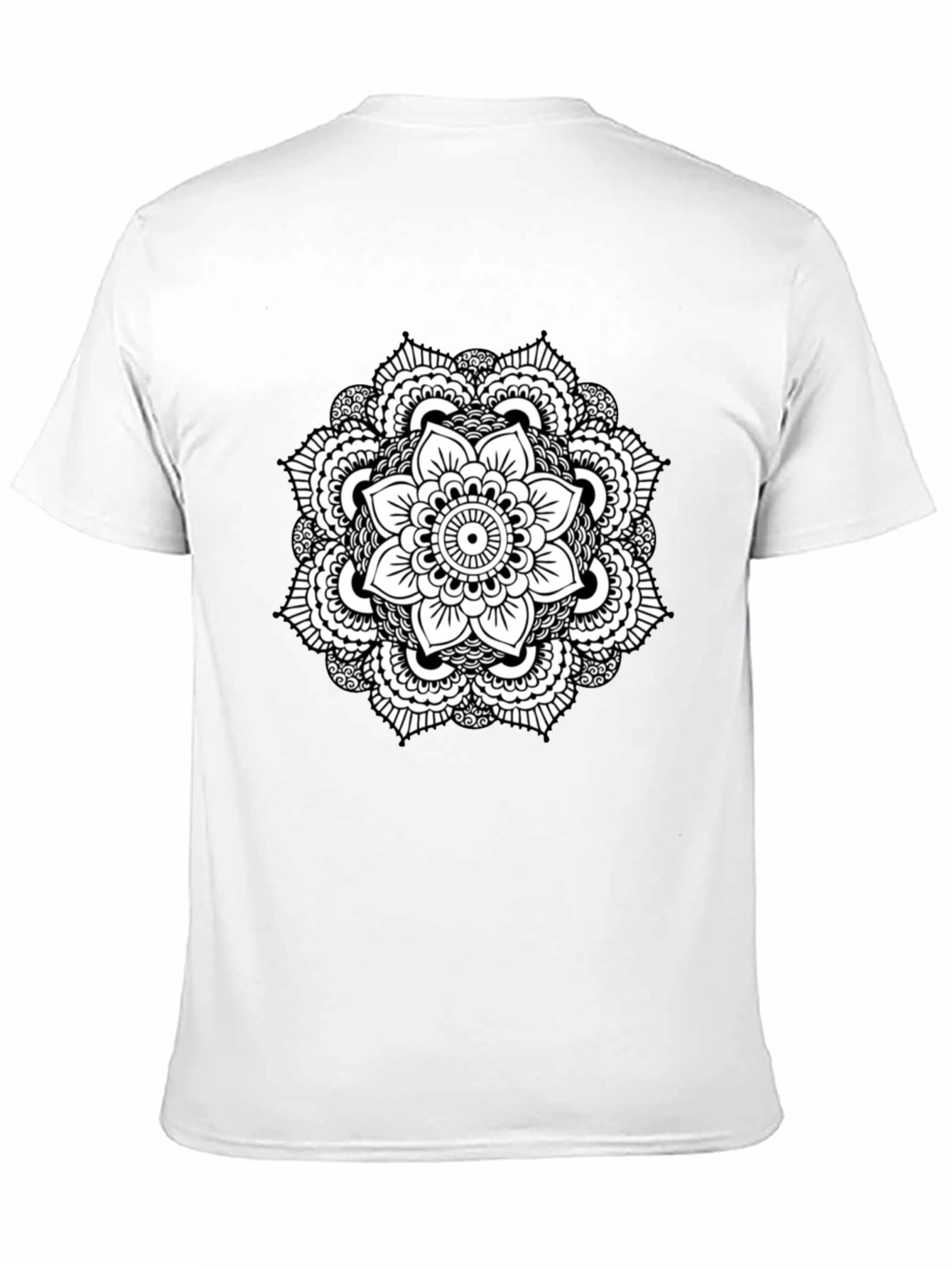 Black Black Mandala Graphic Tee view 11