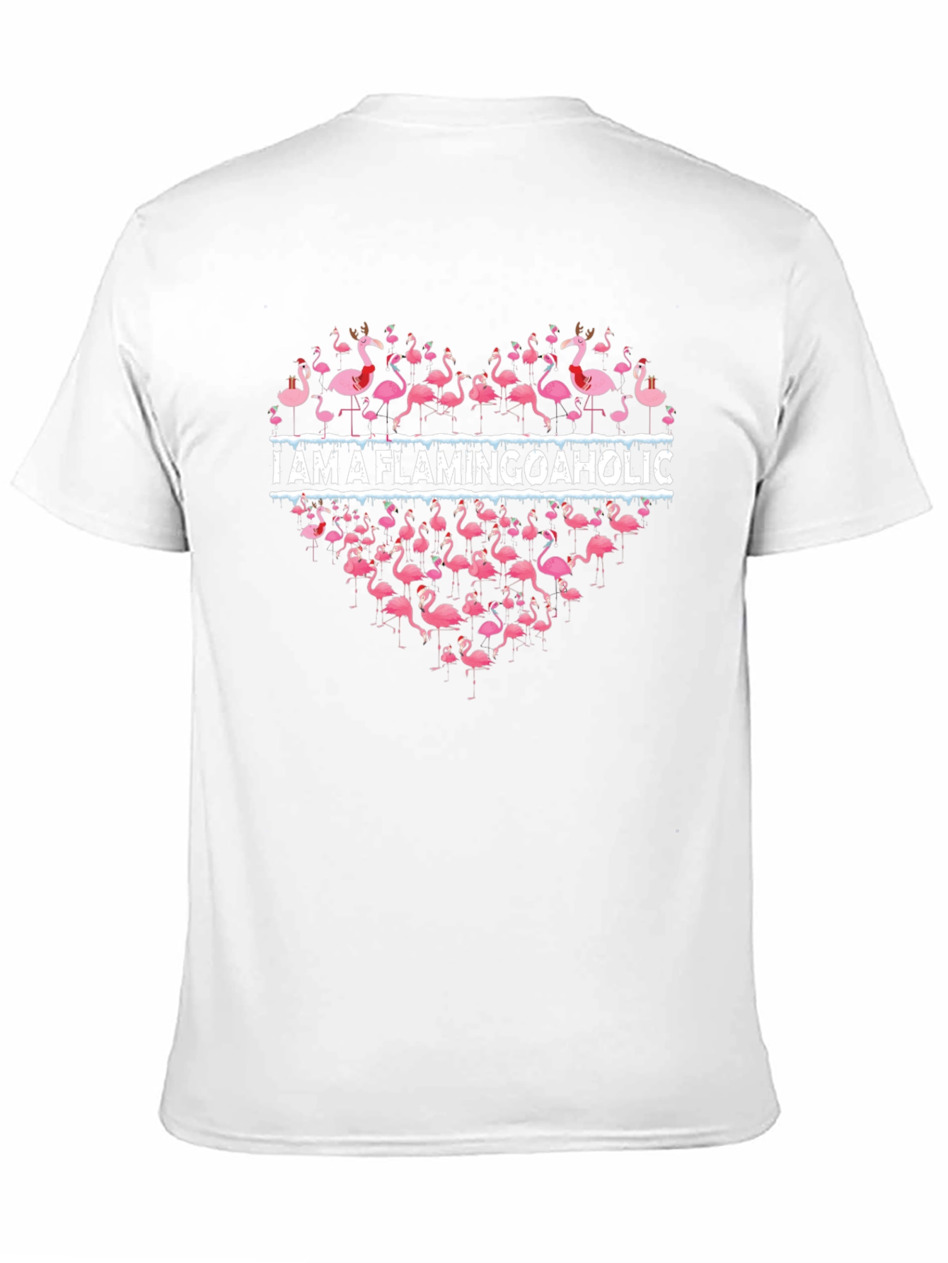 Black I Am A Flamingoaholic Graphic Tee view 11