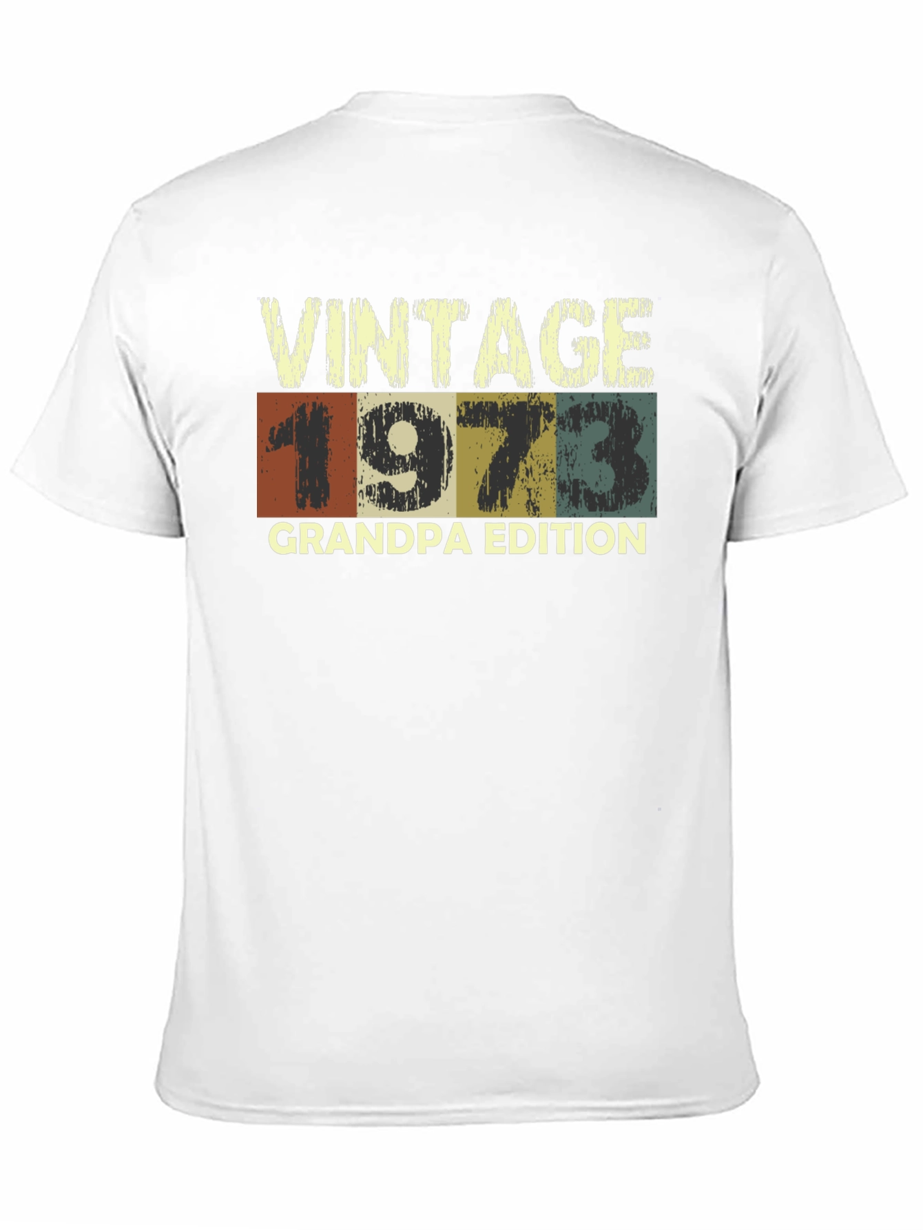 Black Vintage 1973 Grandpa Edition Graphic T-Shirt view 11