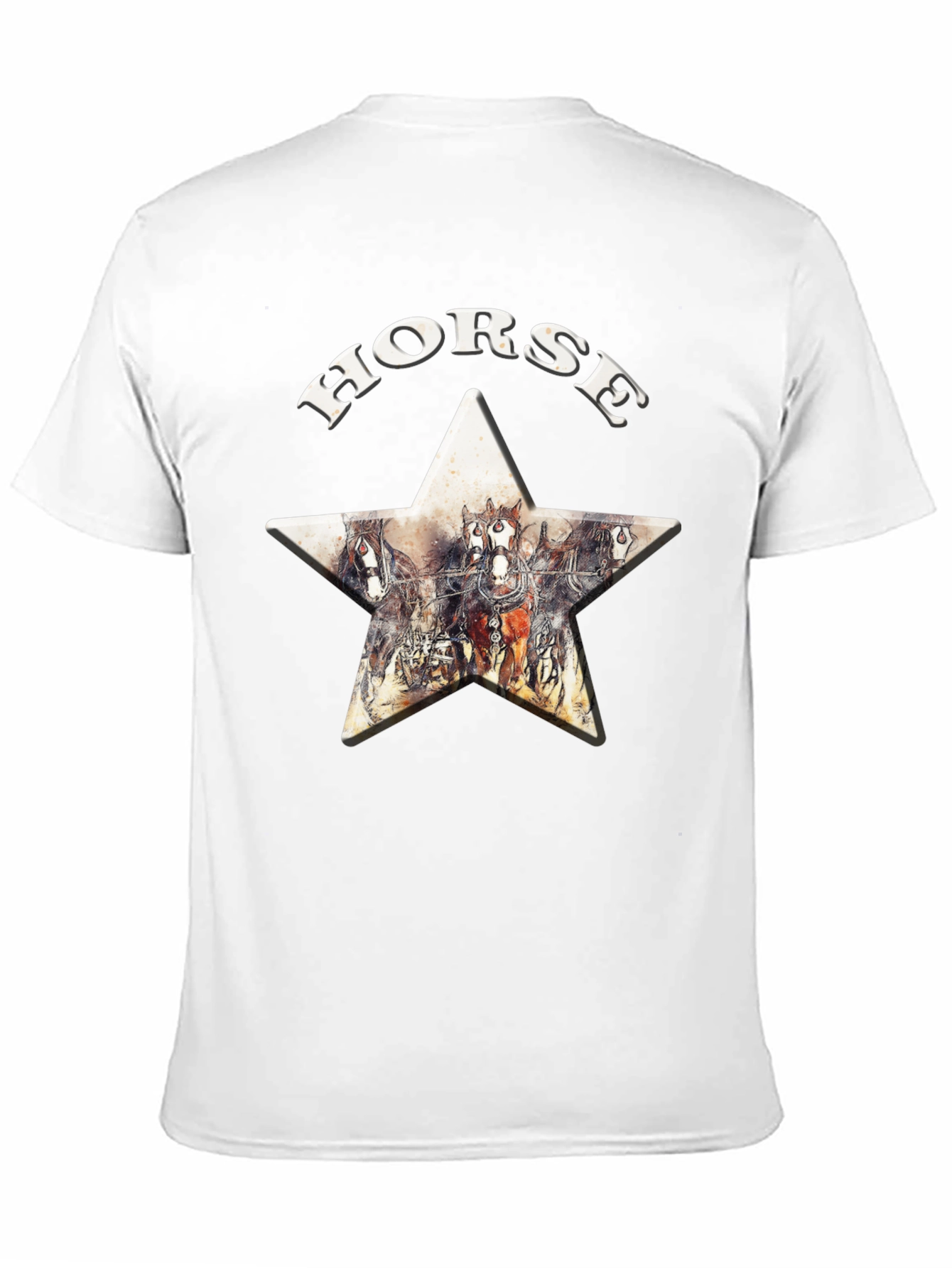 Black Horse Graphic Print Star Tee view 11