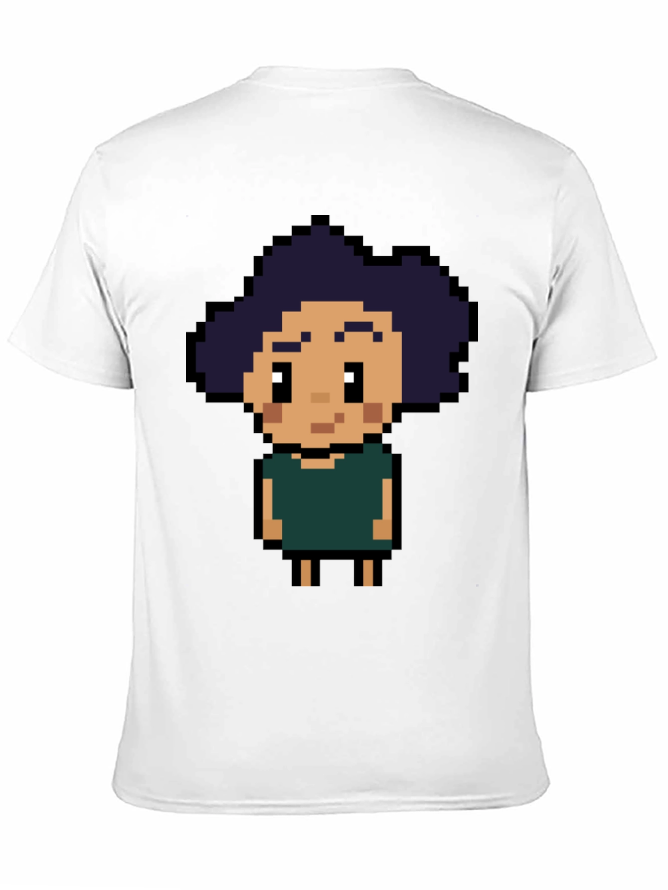 Black Pixel Art T-Shirt - Retro Gaming Style view 11