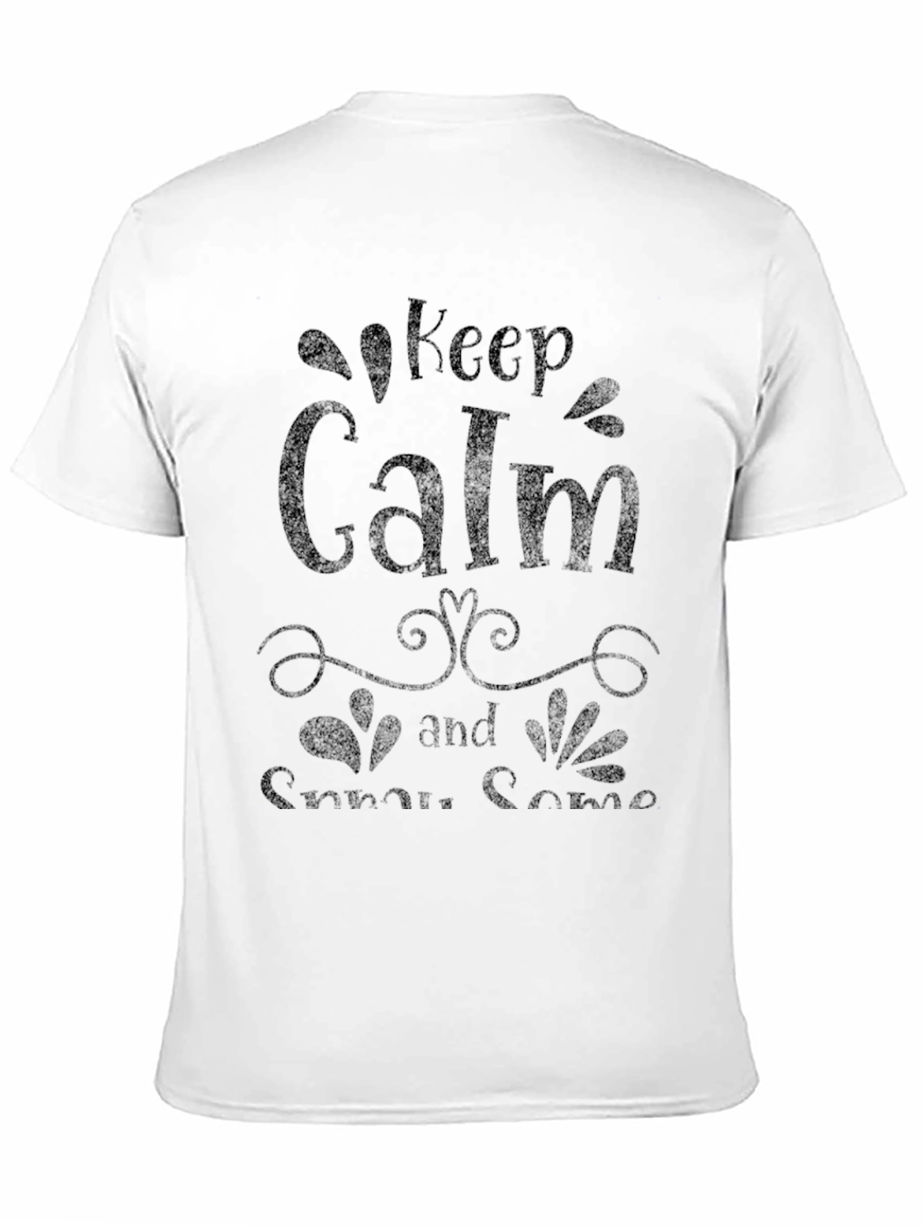 Black Keep Calm and Snuggle Some Black Tee view 11