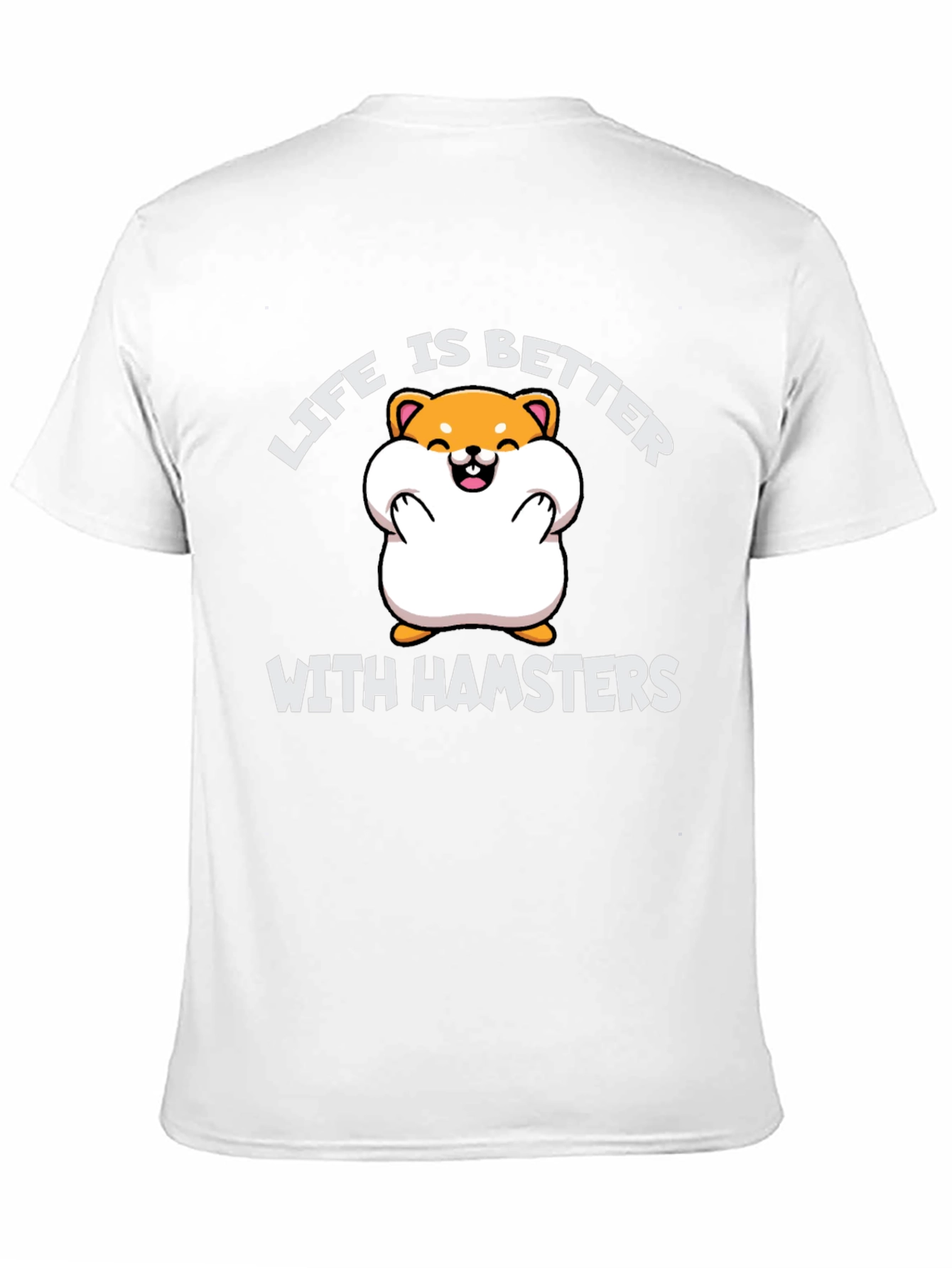 Black Hamster Lover Tee: Life is Better with Hamsters T-Shirt view 11