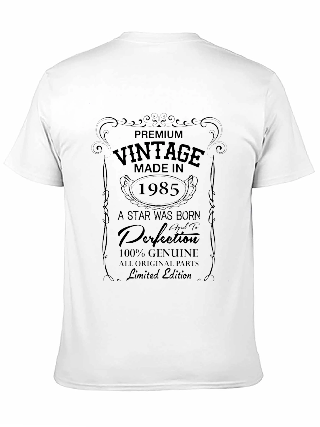 Black Vintage 1985 Premium Limited Edition T-Shirt view 11