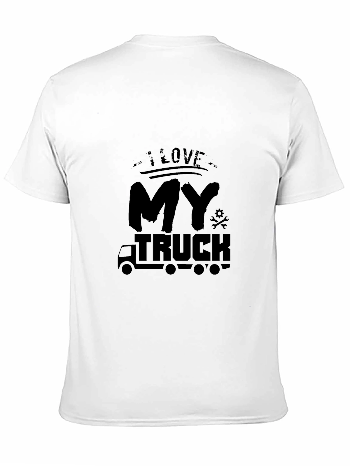 Black I Love My Truck Black Graphic Tee view 11