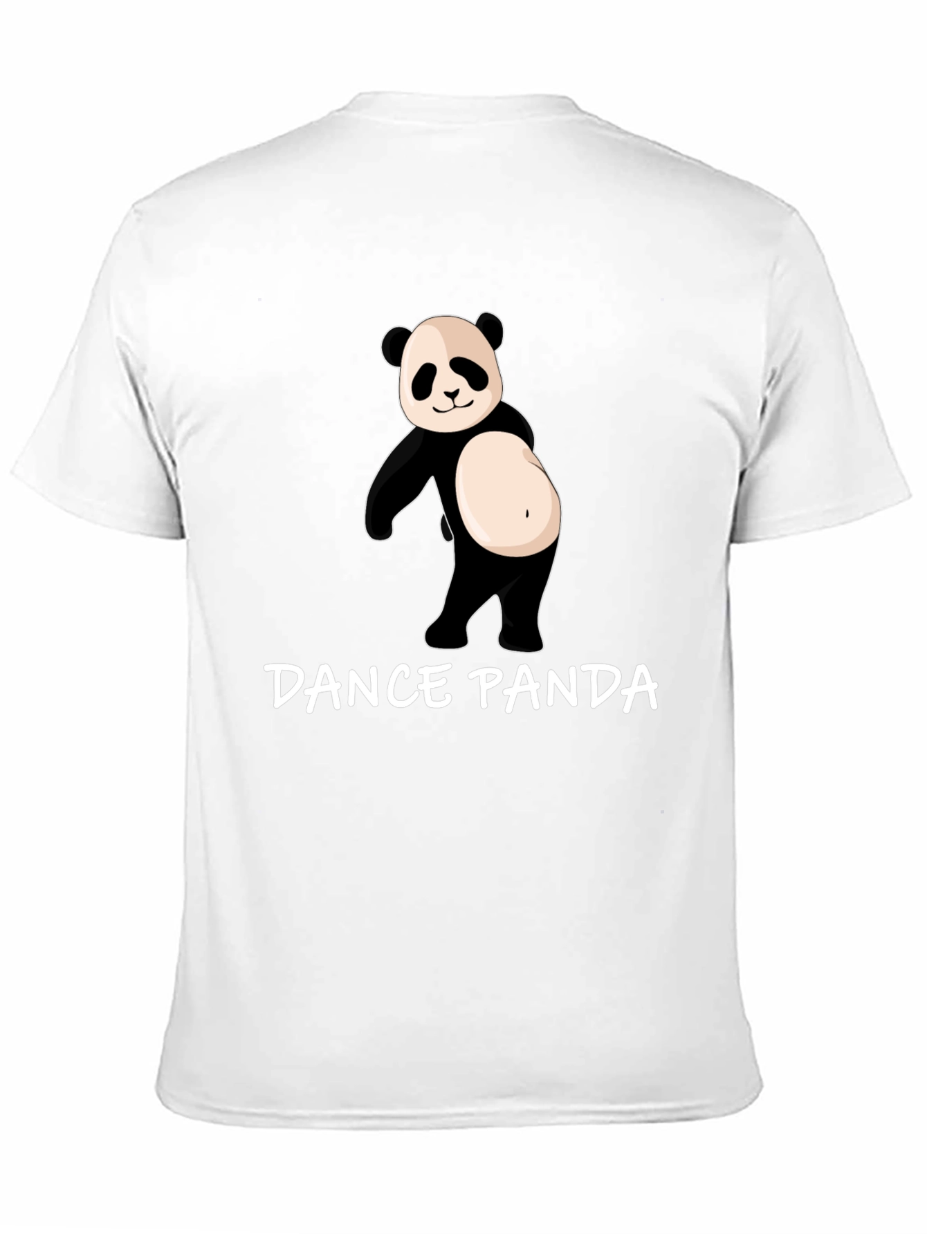 Black Dance Panda Graphic Tee - Black Cotton T-Shirt view 11