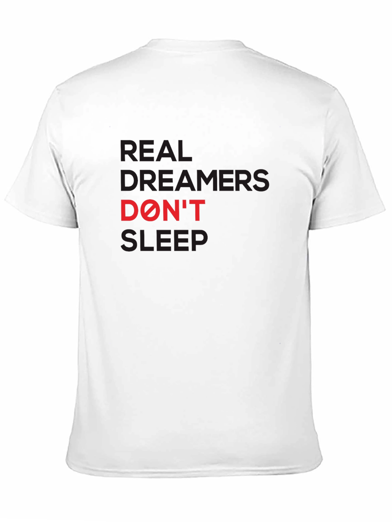 Black Real Dreamers Don't Sleep Graphic Tee view 11