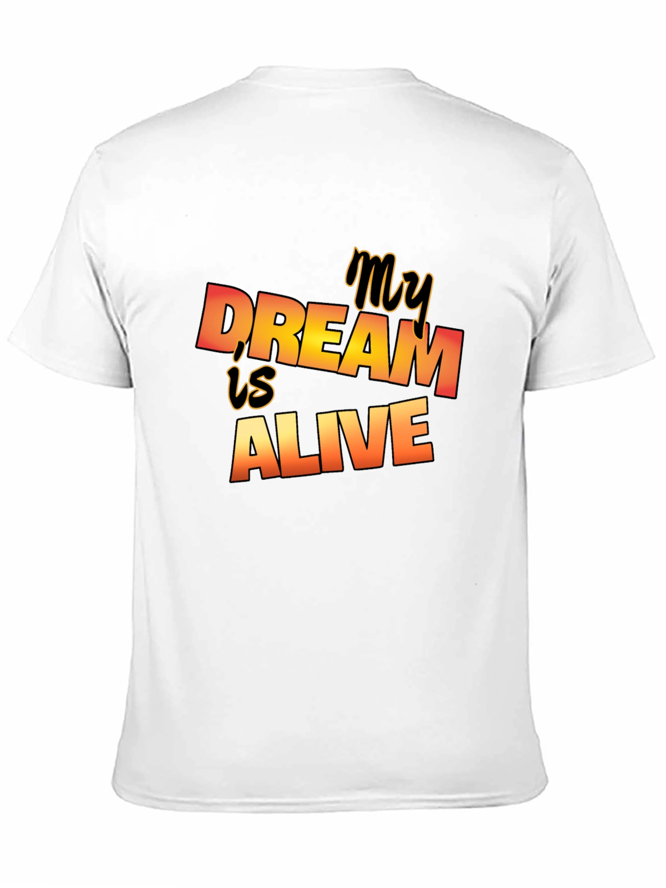 Black My Dream is Alive Graphic Tee - Stylish Black T-Shirt view 11