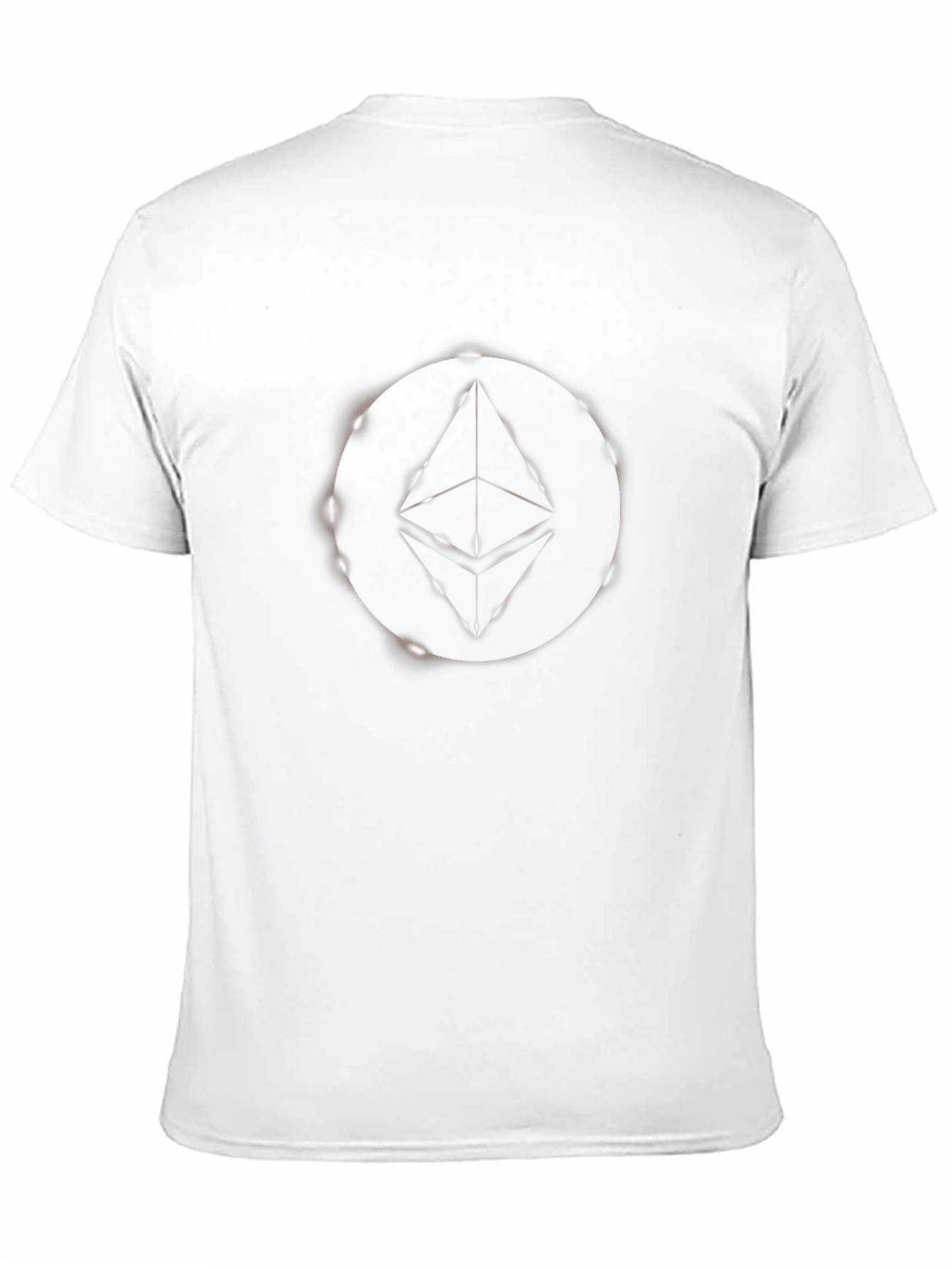Black Ethereum Logo Graphic Print Black T-Shirt view 11