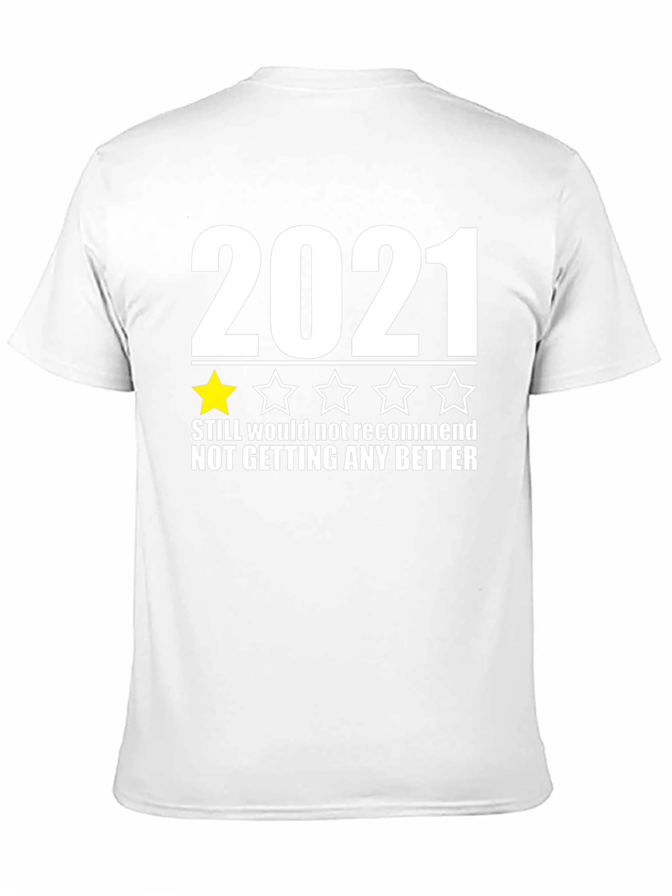 Black 2021 One Star T-Shirt Funny Novelty Tee view 11