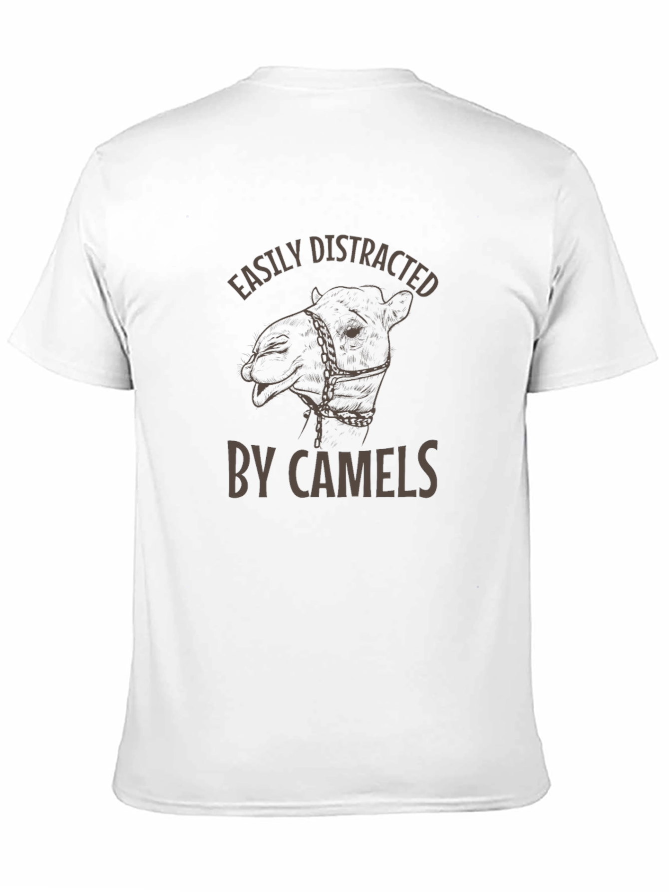 Black Easily Distracted By Camels T-Shirt view 11