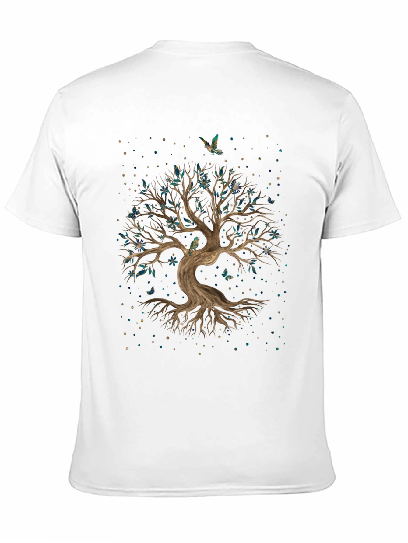 Black Enchanted Tree Graphic Tee - Nature Inspired Design view 11