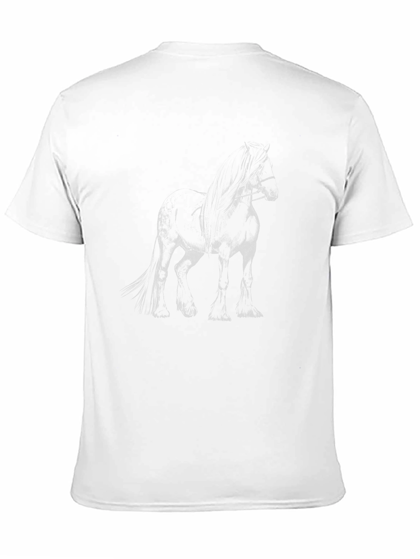 Black Black Horse Graphic Tee - Stylish Men's T-Shirt view 11