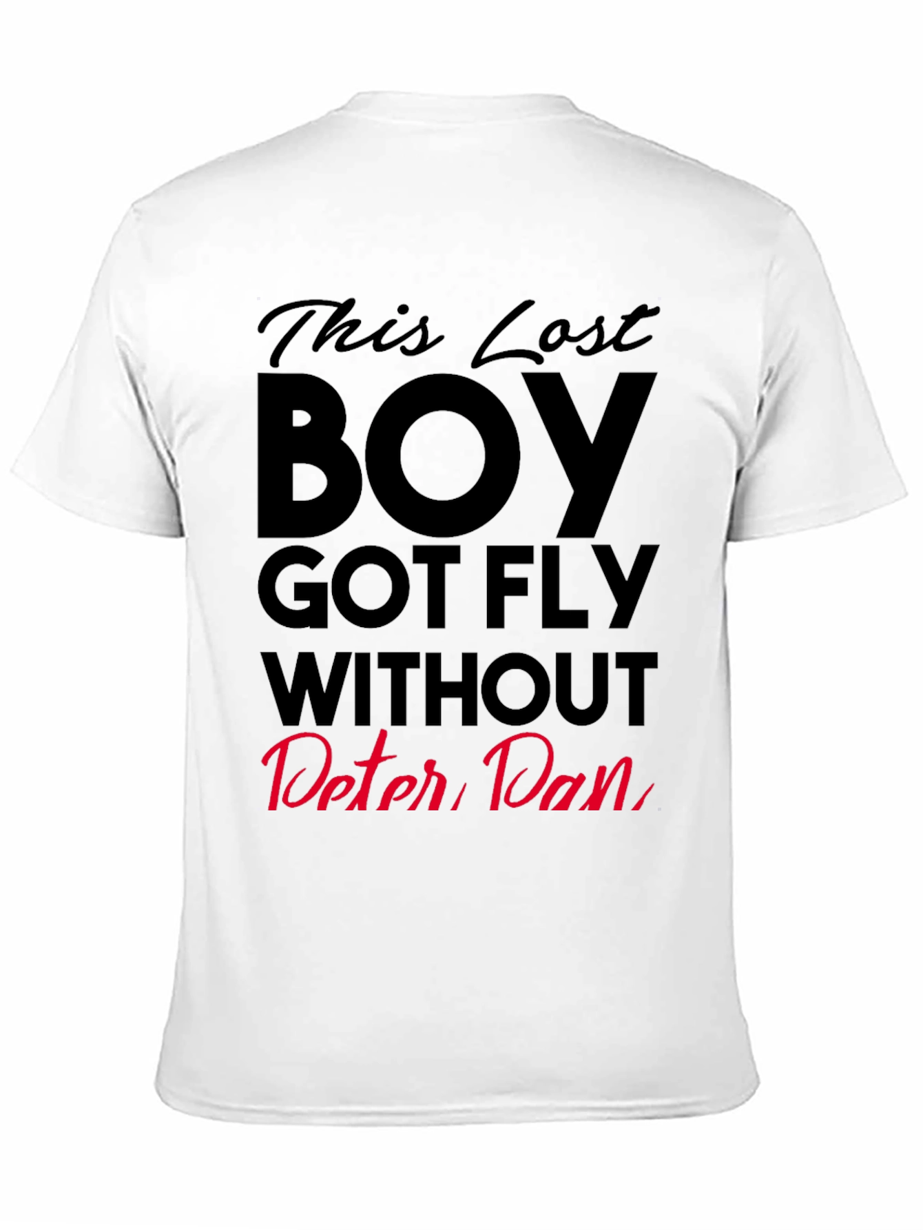 Black This Lost Boy Got Fly T-Shirt - Peter Pan Inspired view 11