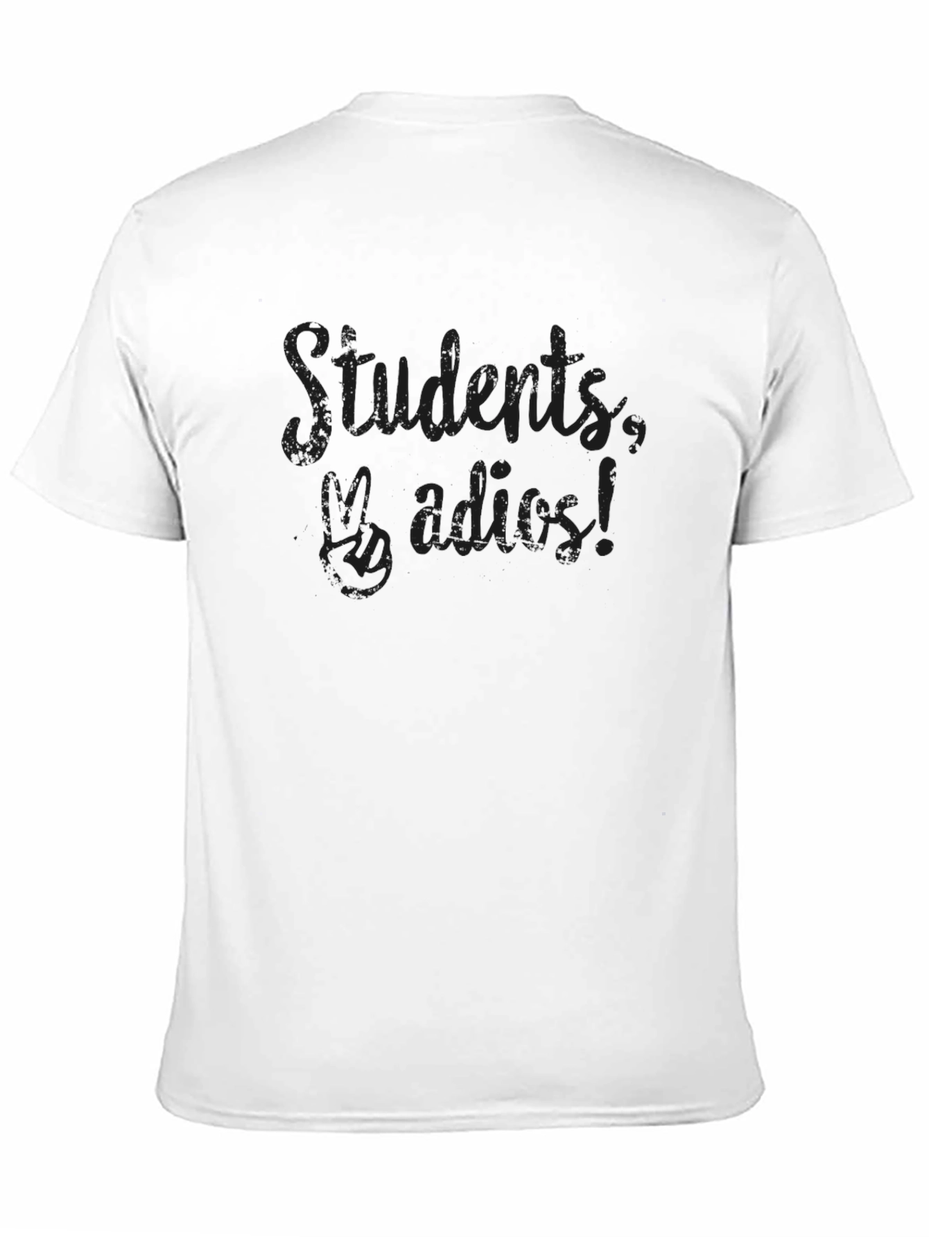 Black Students Adieu T-Shirt - Dark Humor Graduation Tee view 11