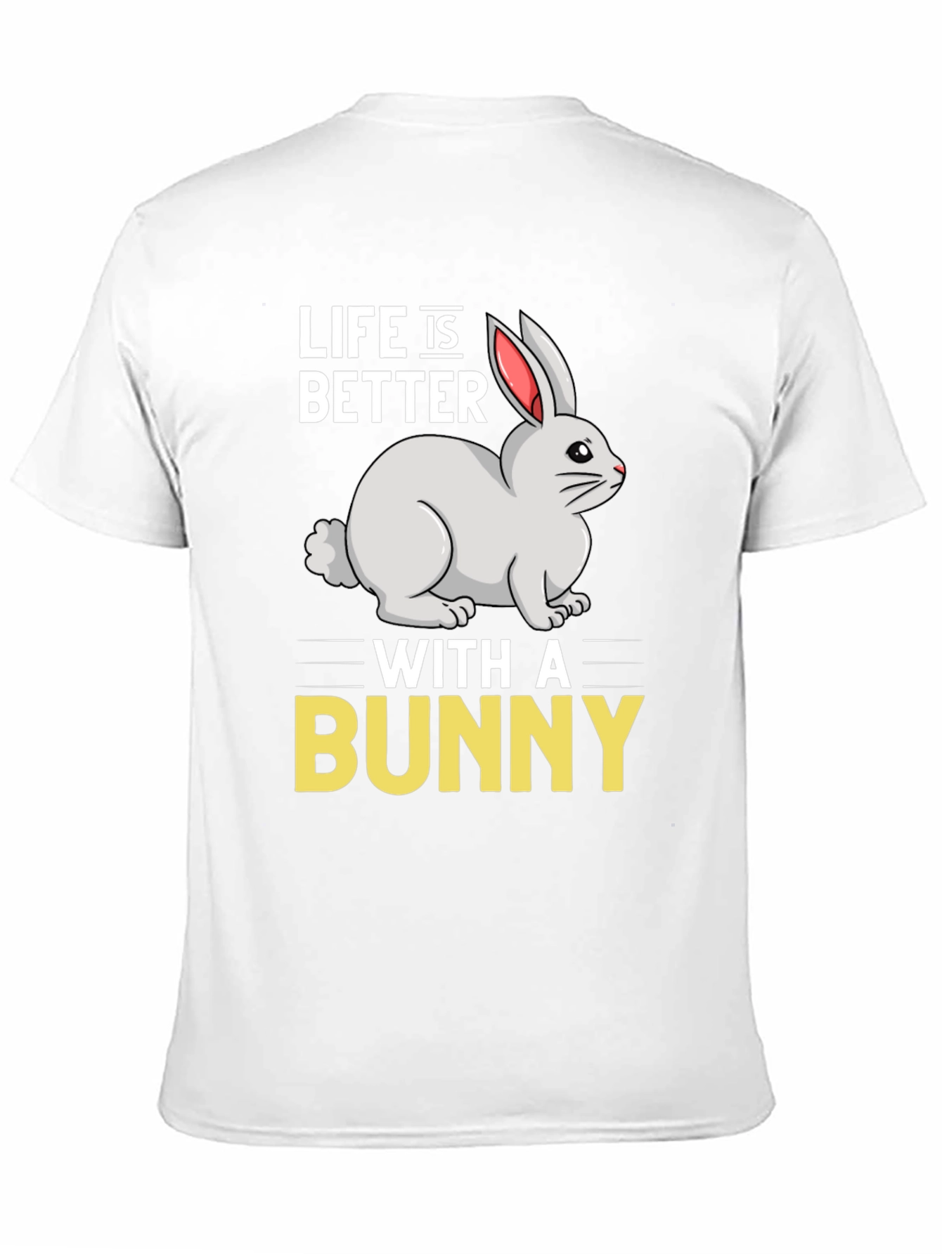 Black Life is Better with a Bunny Graphic T-Shirt view 11