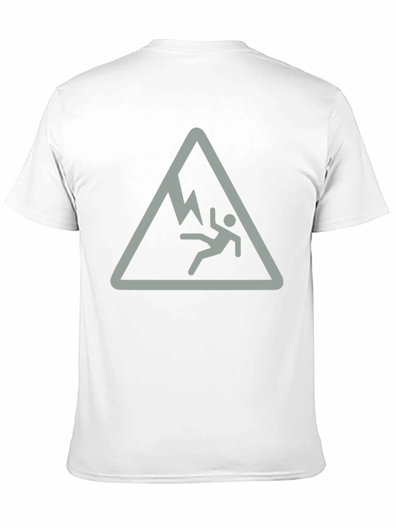 Black Falling Man Mountain Hazard Black T-Shirt view 11