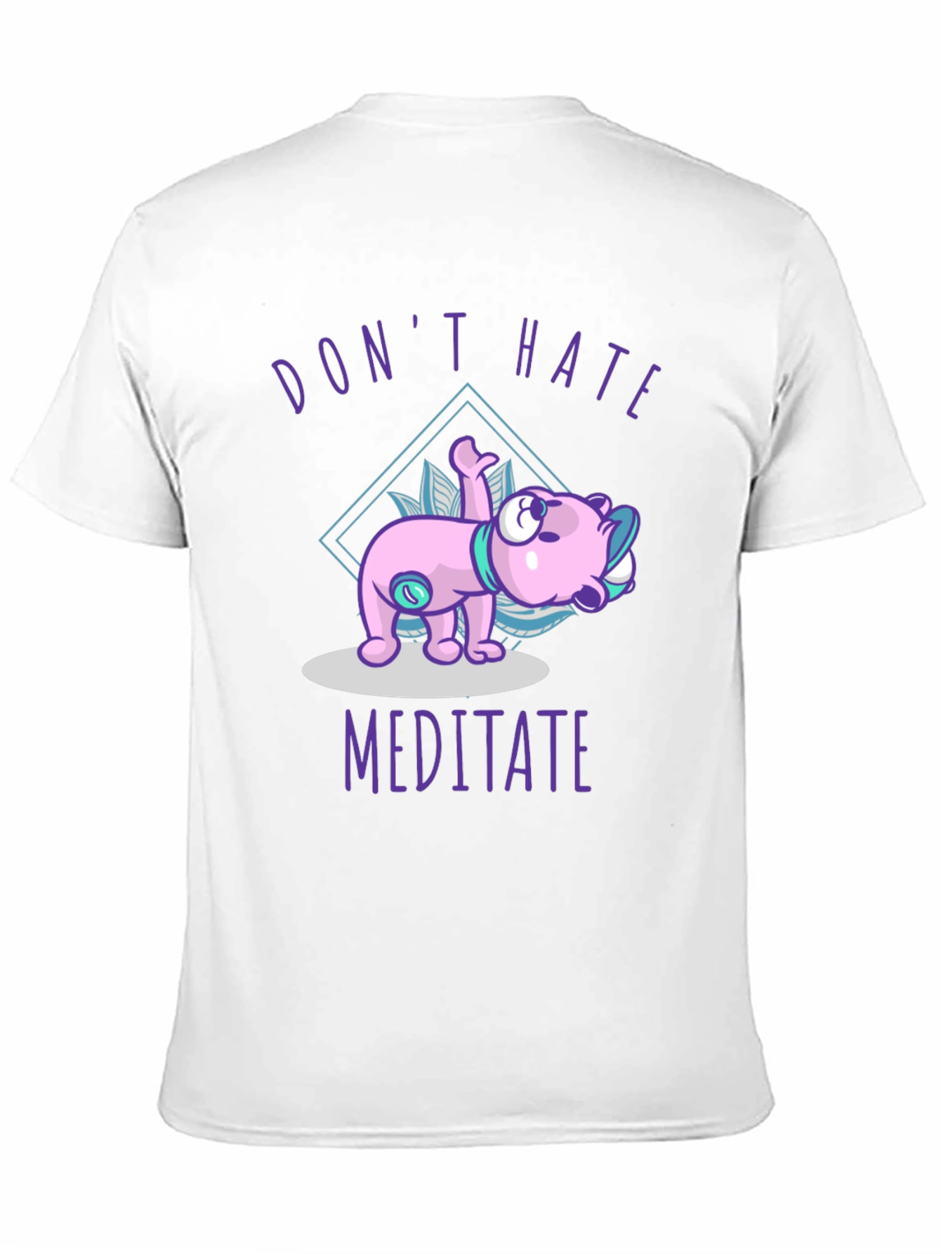 Black Don't Hate Meditate T-Shirt view 11