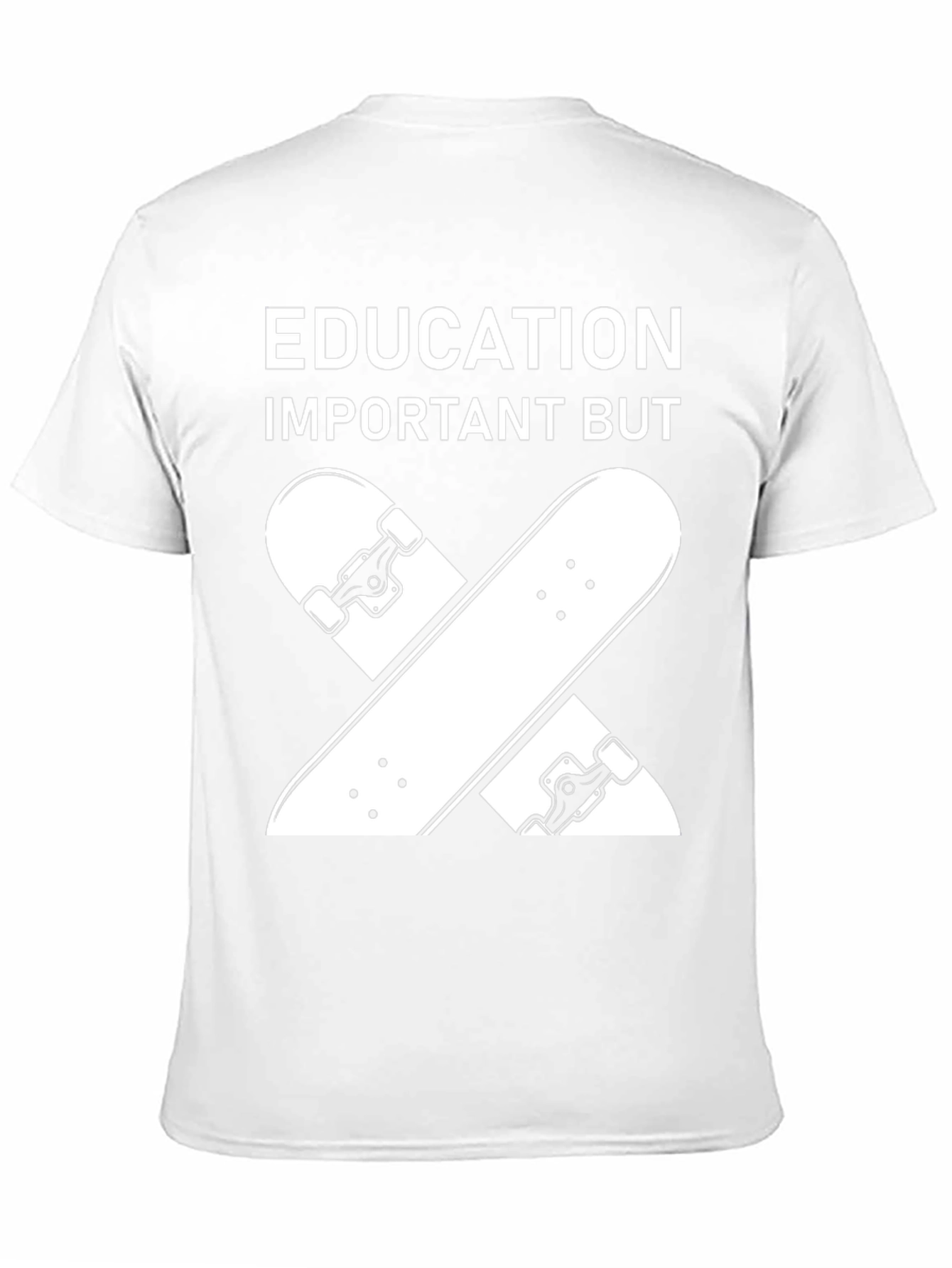 Black Education Important Skateboard T-Shirt view 11