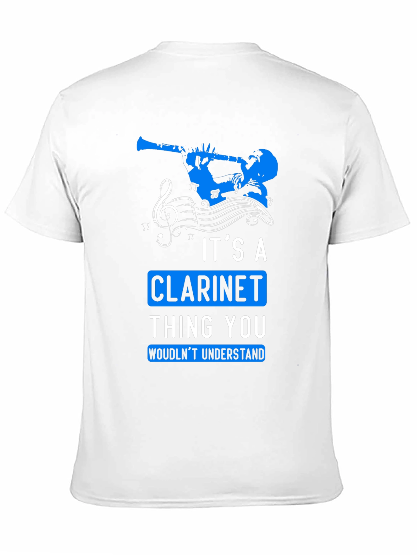 Black Clarinet Lover T-Shirt: It's a Clarinet Thing view 11