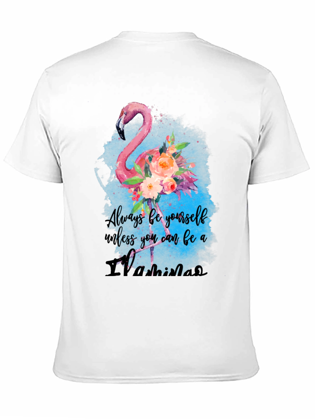 Black Always Be A Flamingo T-Shirt - Unique Design view 11