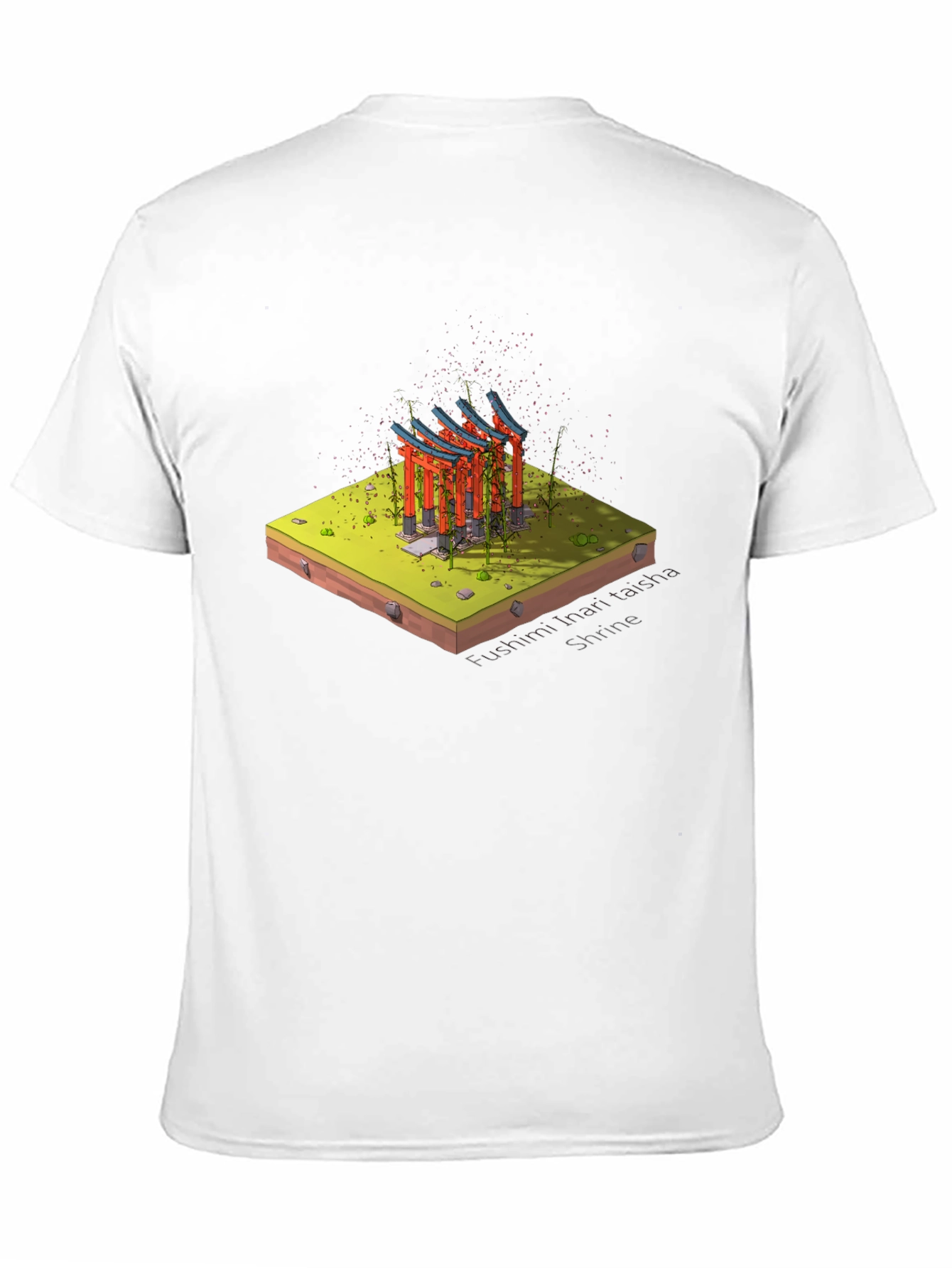 Black Fushimi Inari Shrine Graphic T-Shirt view 11