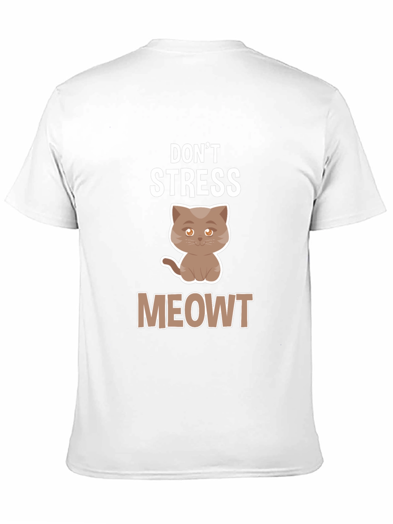 Black Don't Stress Meowt T-Shirt view 11