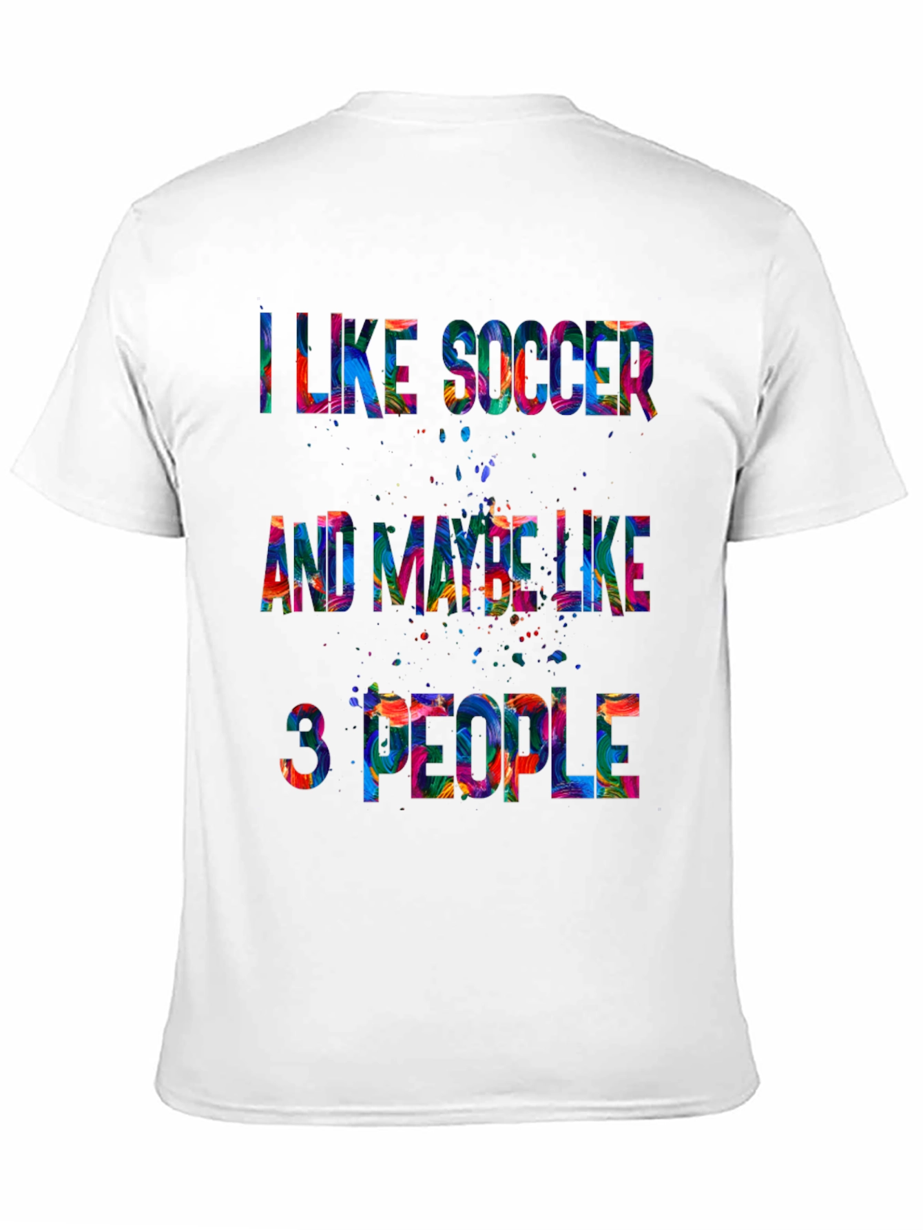 Black I Like Soccer T-Shirt view 11