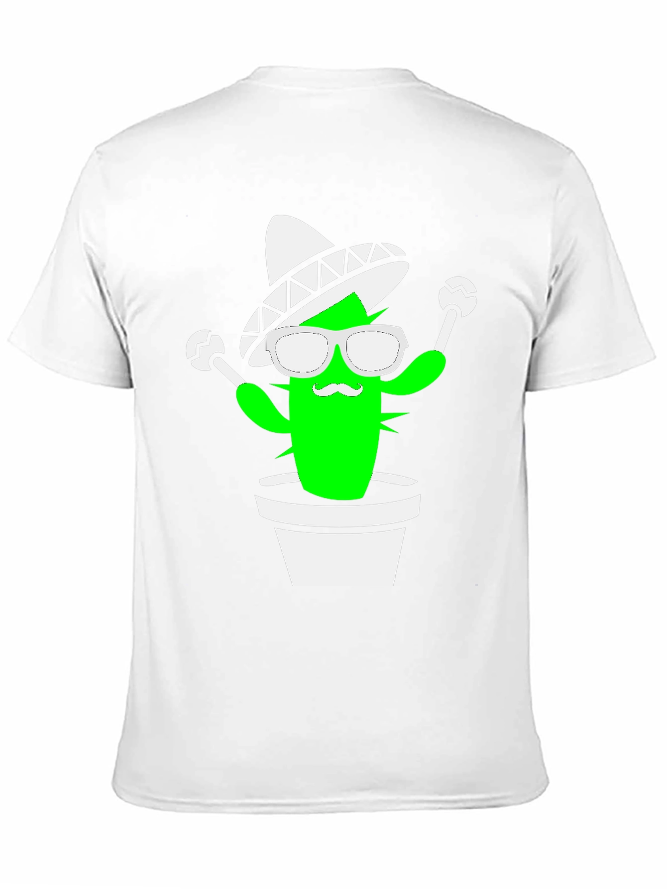 Black Cactus Fiesta Graphic Tee - Black Cotton Shirt view 11