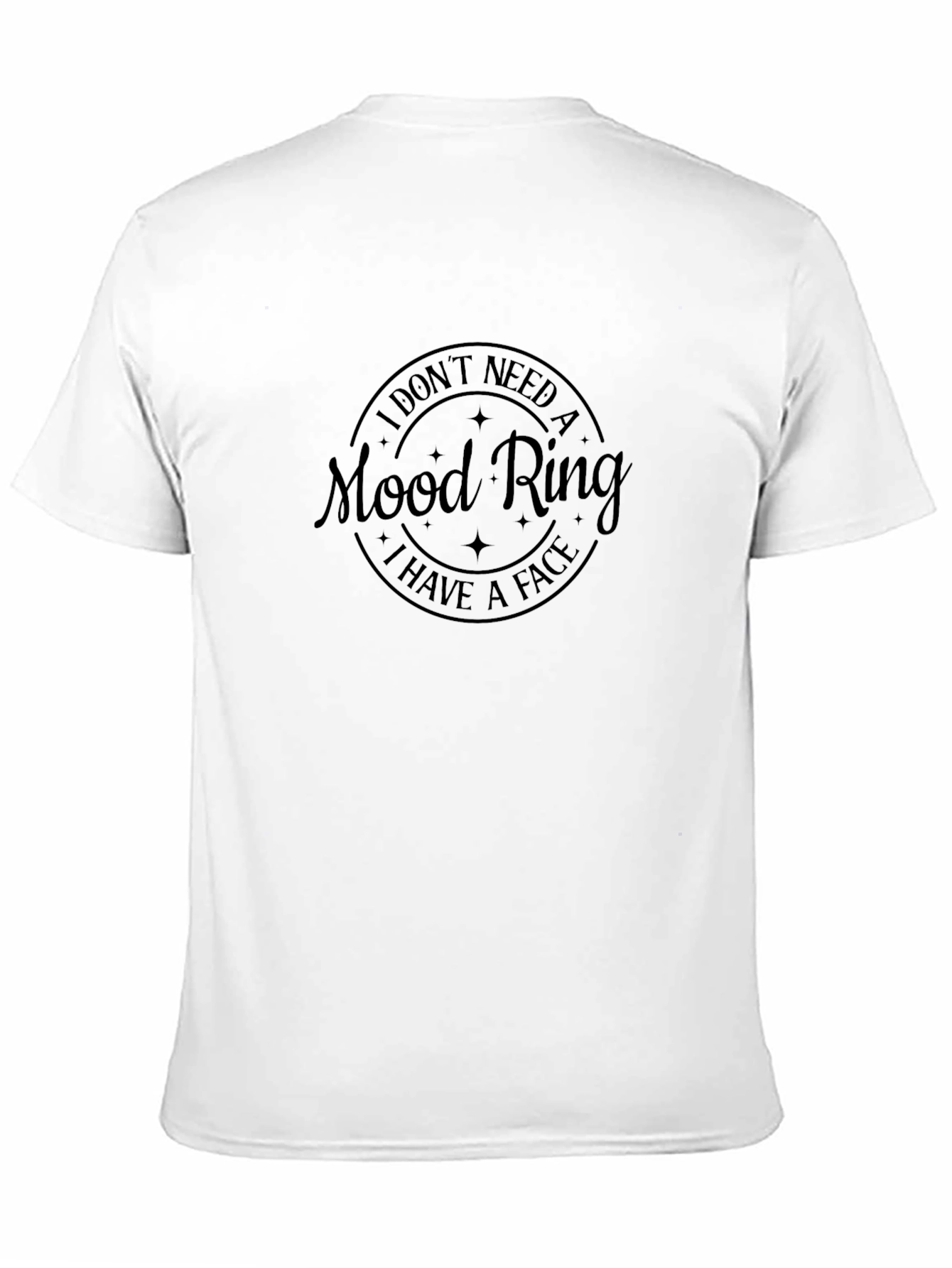 Black Funny "Mood Ring" Graphic T-Shirt view 11
