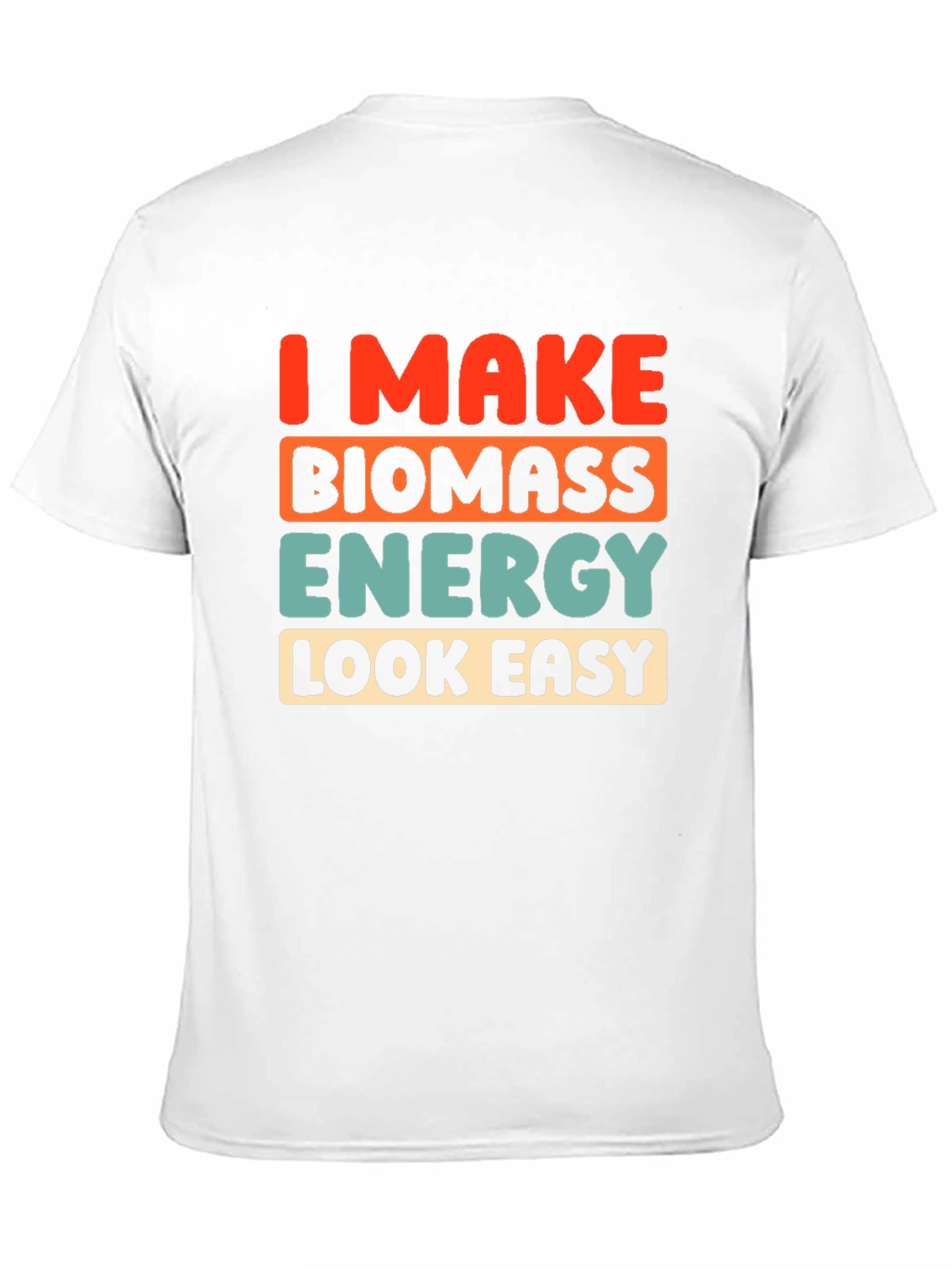 Black Biomass Energy T-Shirt - Funny Environmental Tee view 11