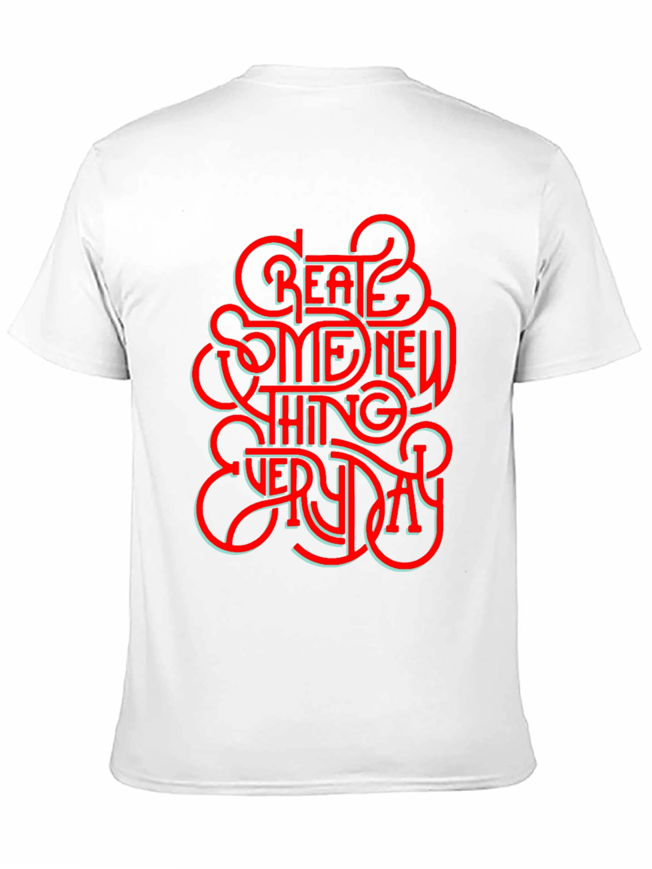 Black Create Something New Everyday Graphic T-Shirt view 11