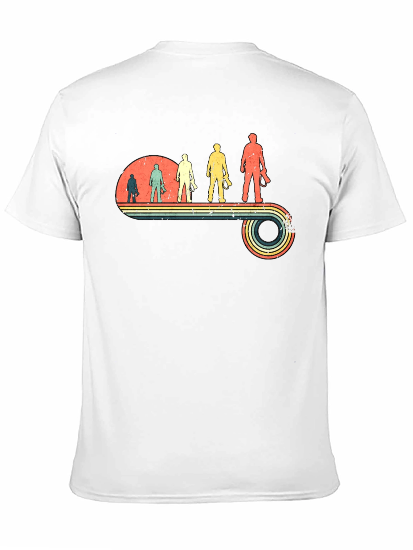 Black Photographer Evolution Retro T-Shirt view 11