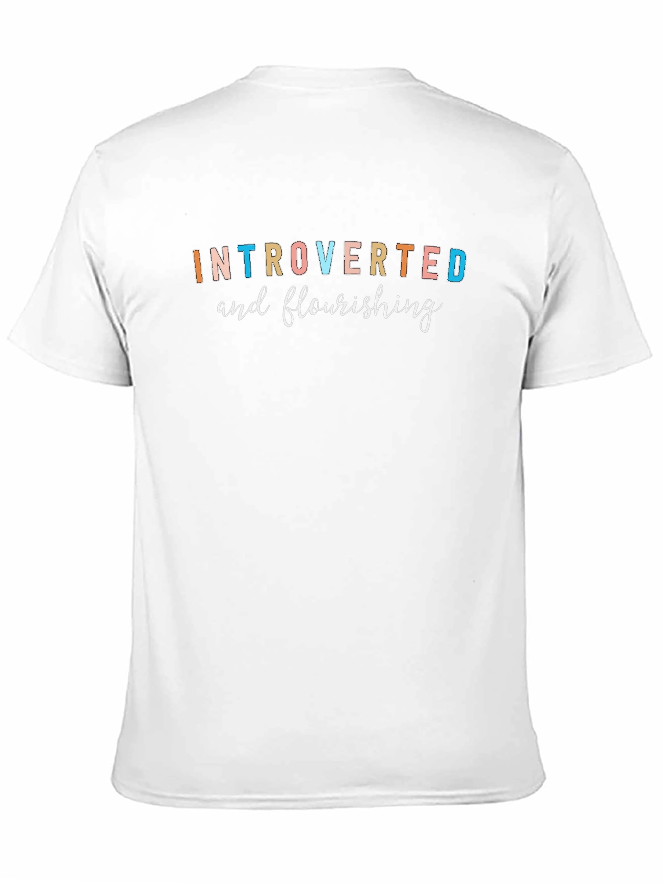 Black Introverted and Flourishing Graphic Tee view 11