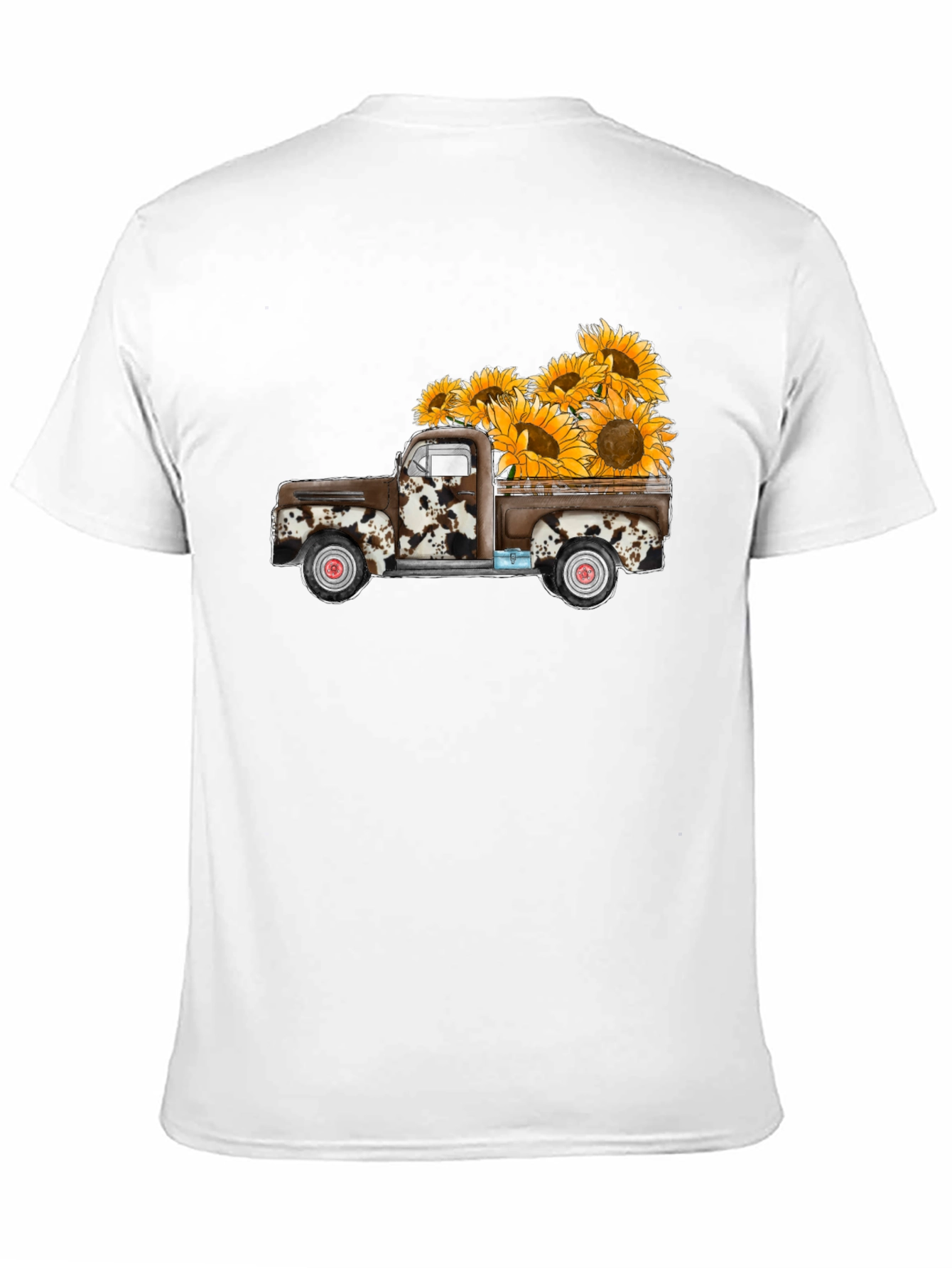 Black Sunflower Truck Graphic Tee - Casual Comfort view 11